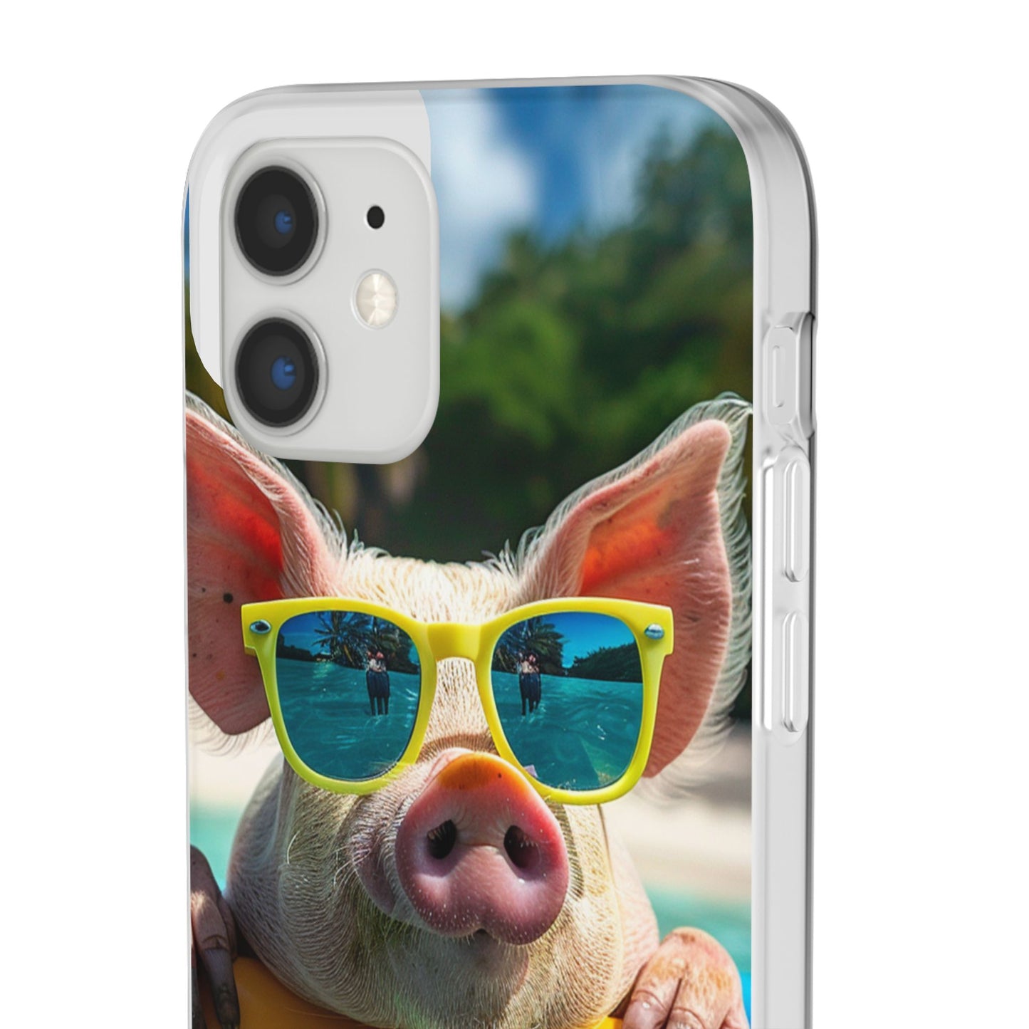 Aruba Summer Beach Pig iPhone & Samsung Flexi Cases