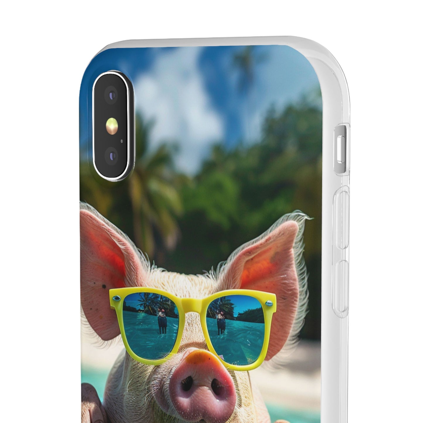 Aruba Summer Beach Pig iPhone & Samsung Flexi Cases