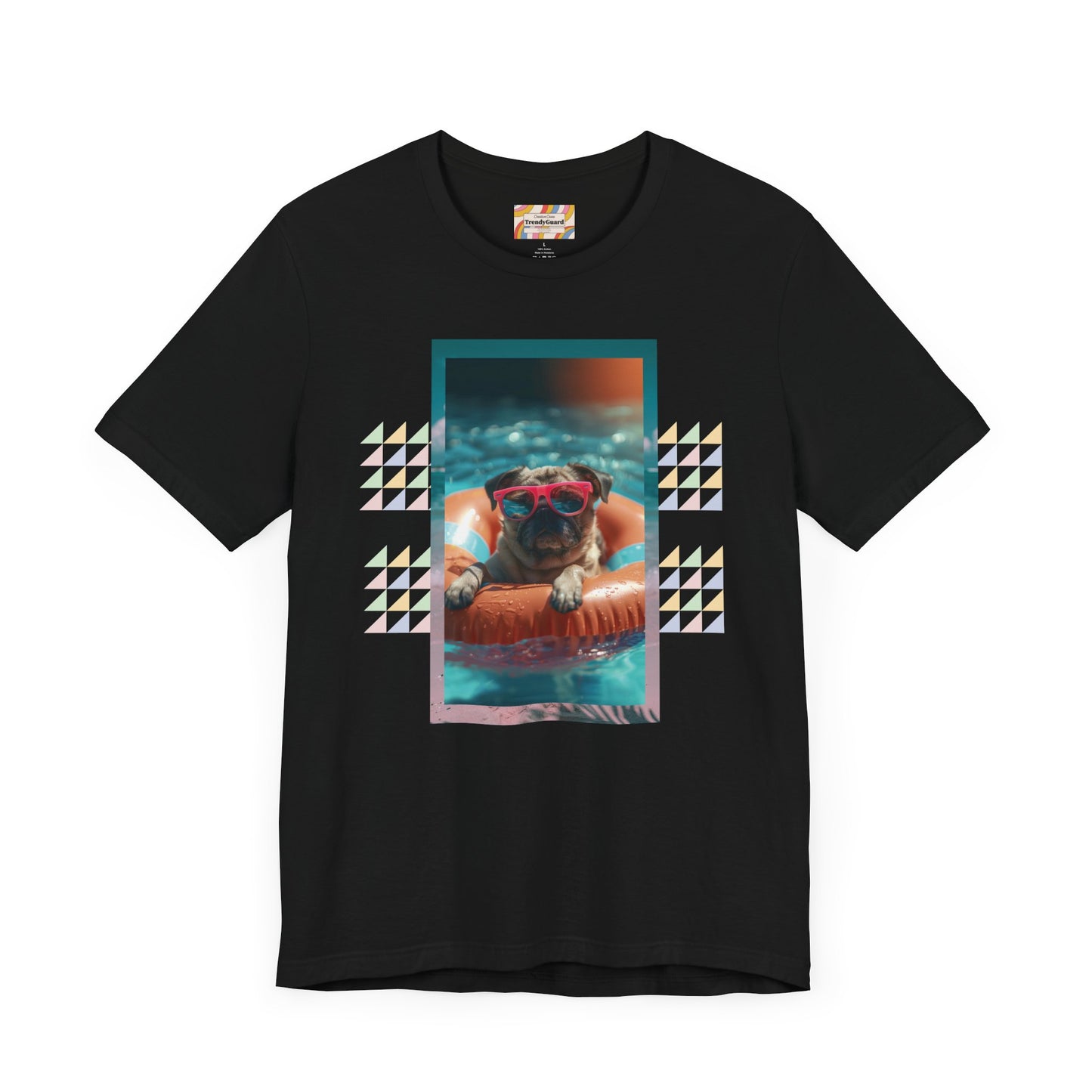 Beach Pug Unisex Short Sleeve Tee