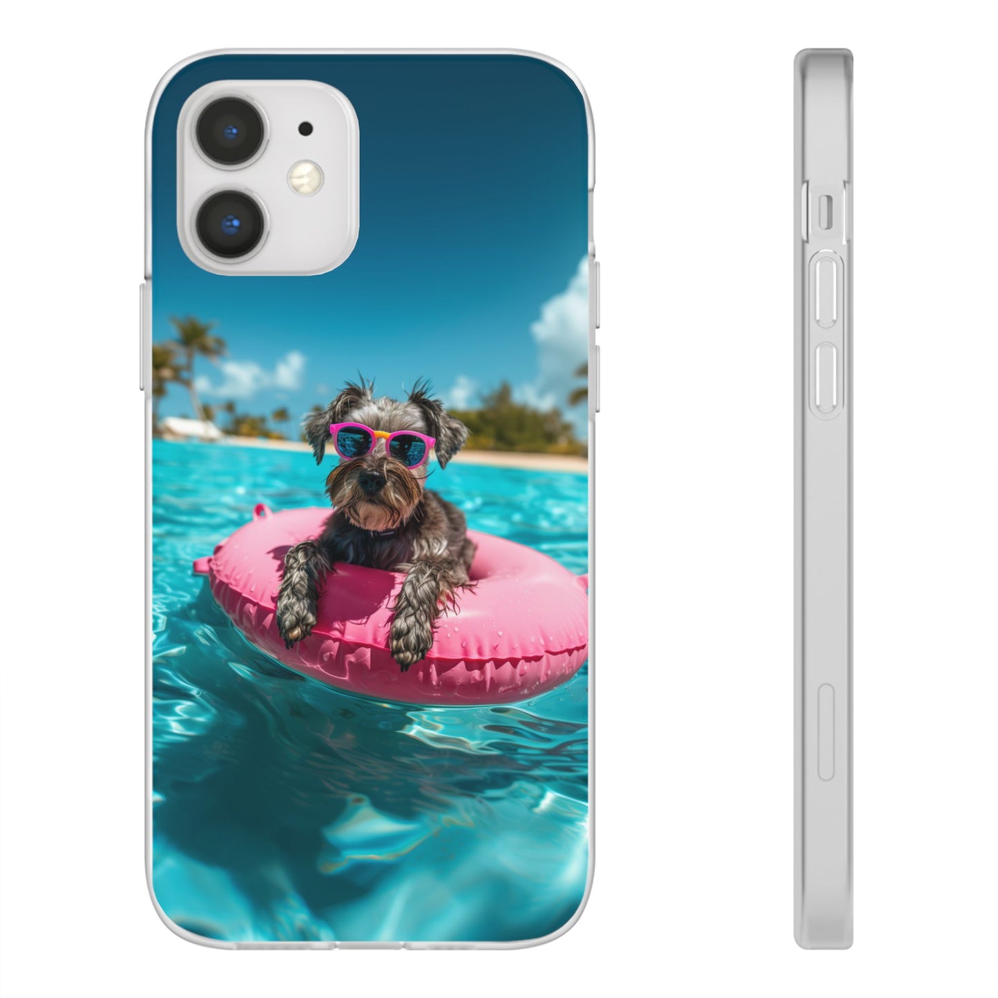 Aruba Schnauzer Summer Beach iPhone & Samsung Flexi Cases