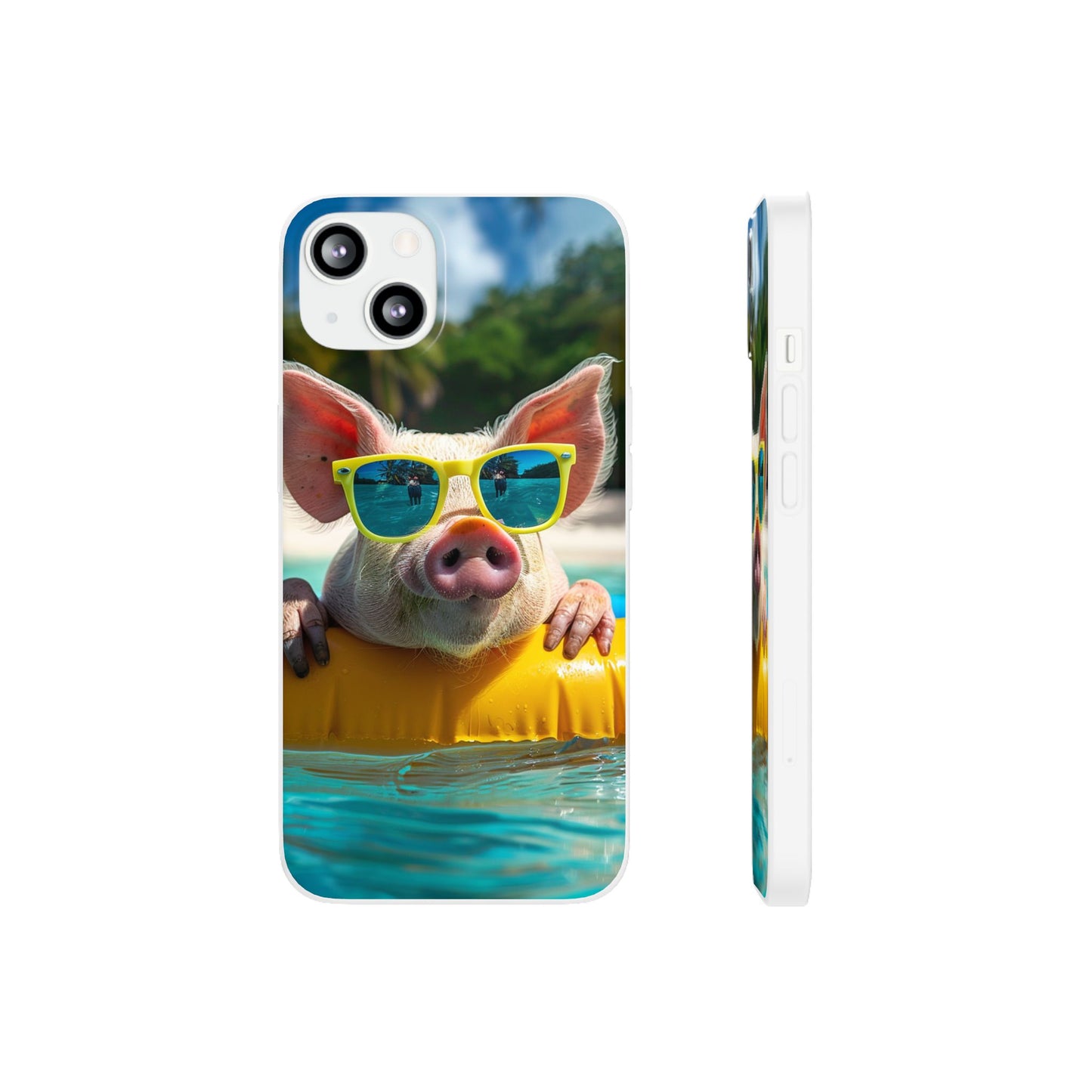Aruba Summer Beach Pig iPhone & Samsung Flexi Cases