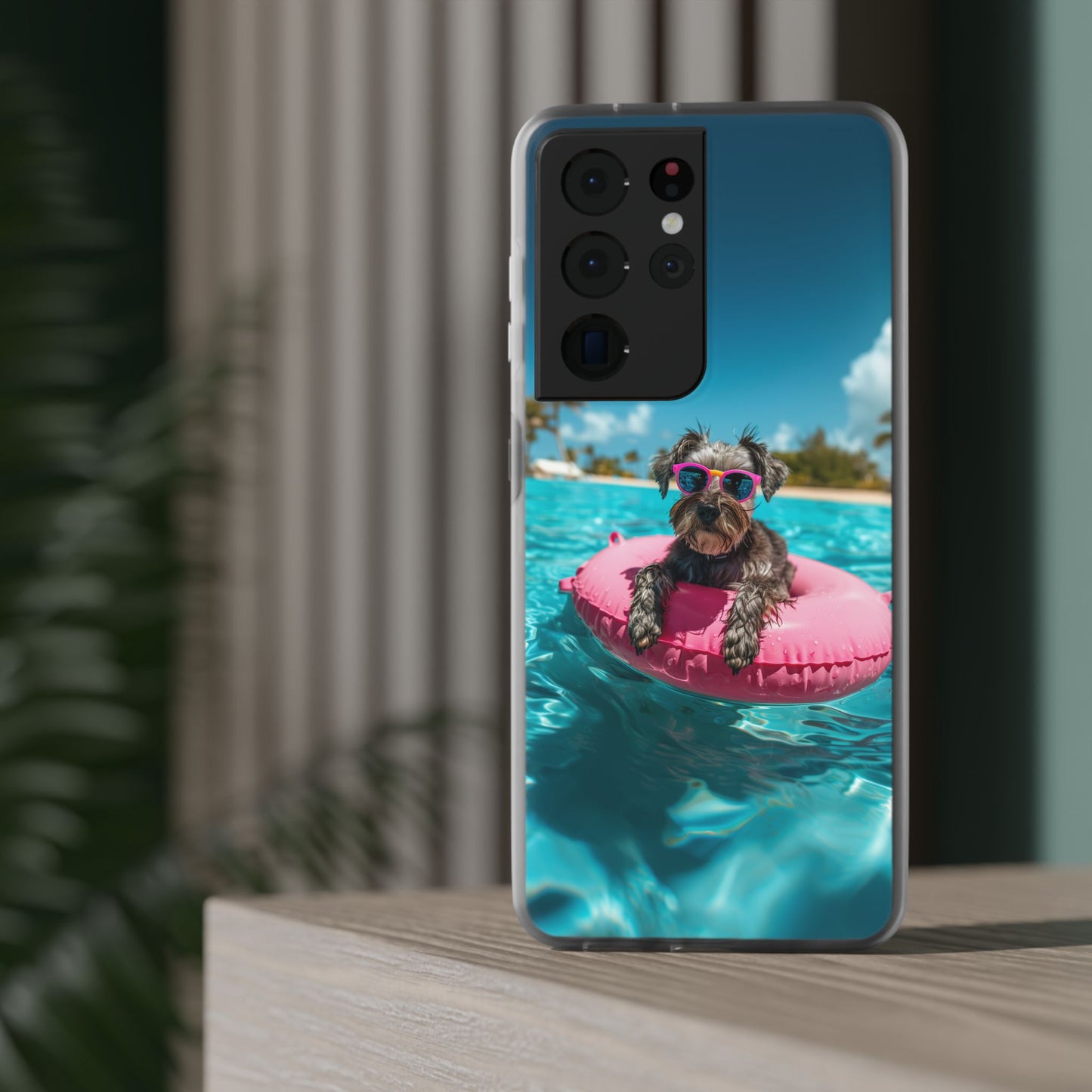 Aruba Schnauzer Summer Beach iPhone & Samsung Flexi Cases