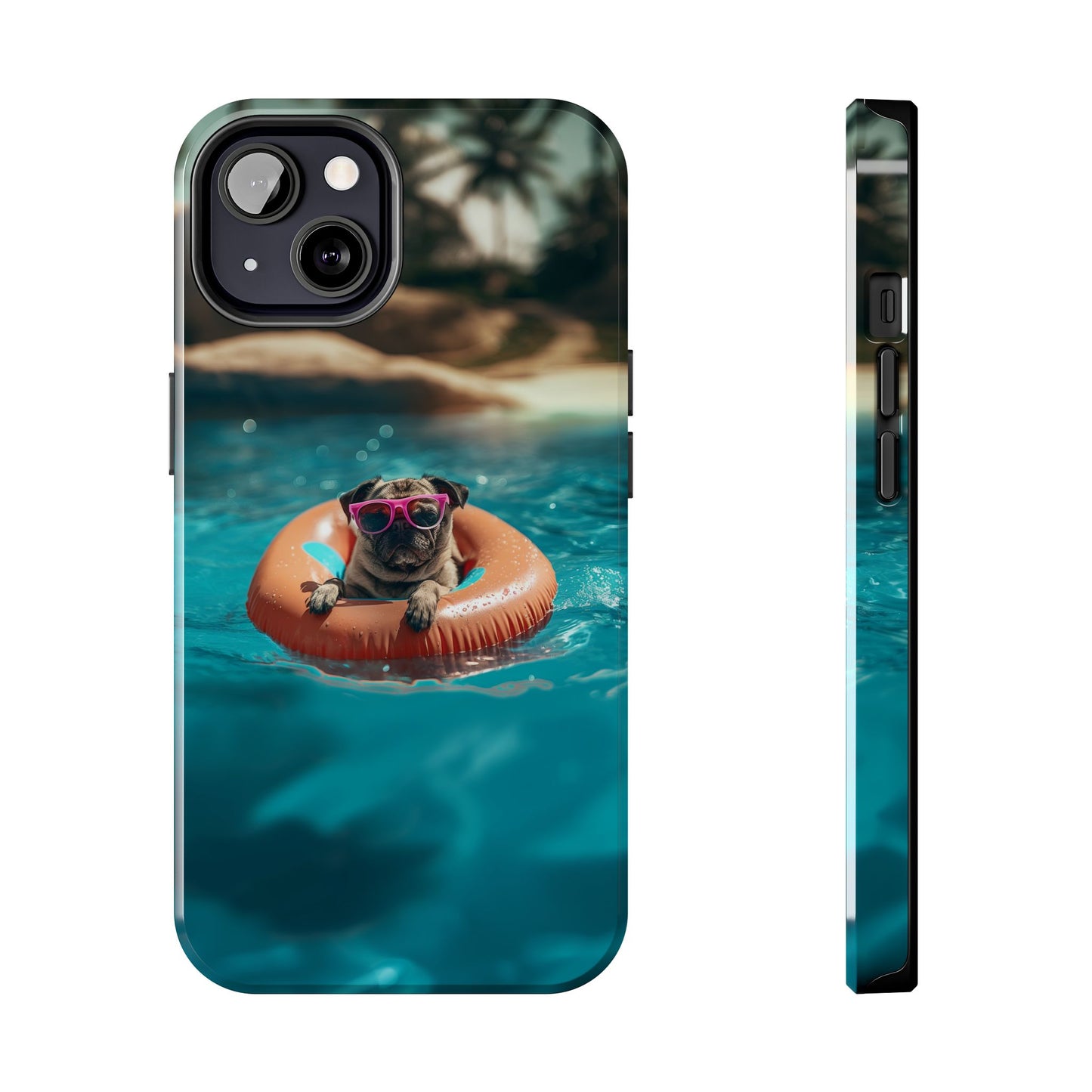 Pug Summer Tough iPhone & Samsung Cases