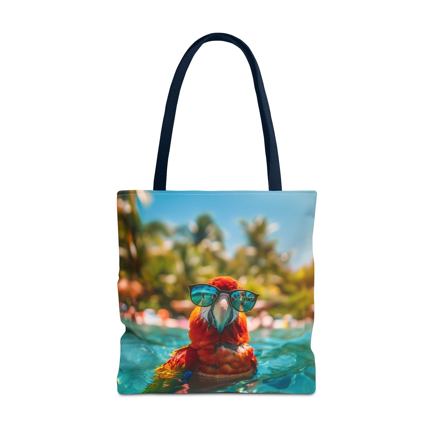 Summer Parrot Beach Tote Bag