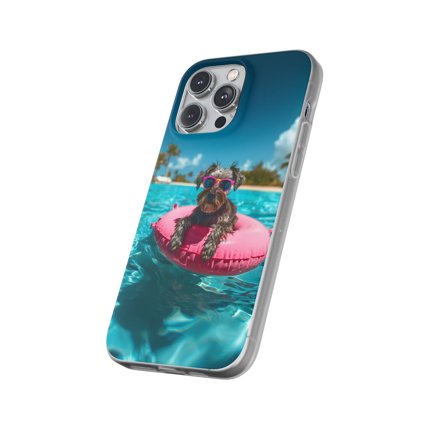 Aruba Schnauzer Summer Beach iPhone & Samsung Flexi Cases