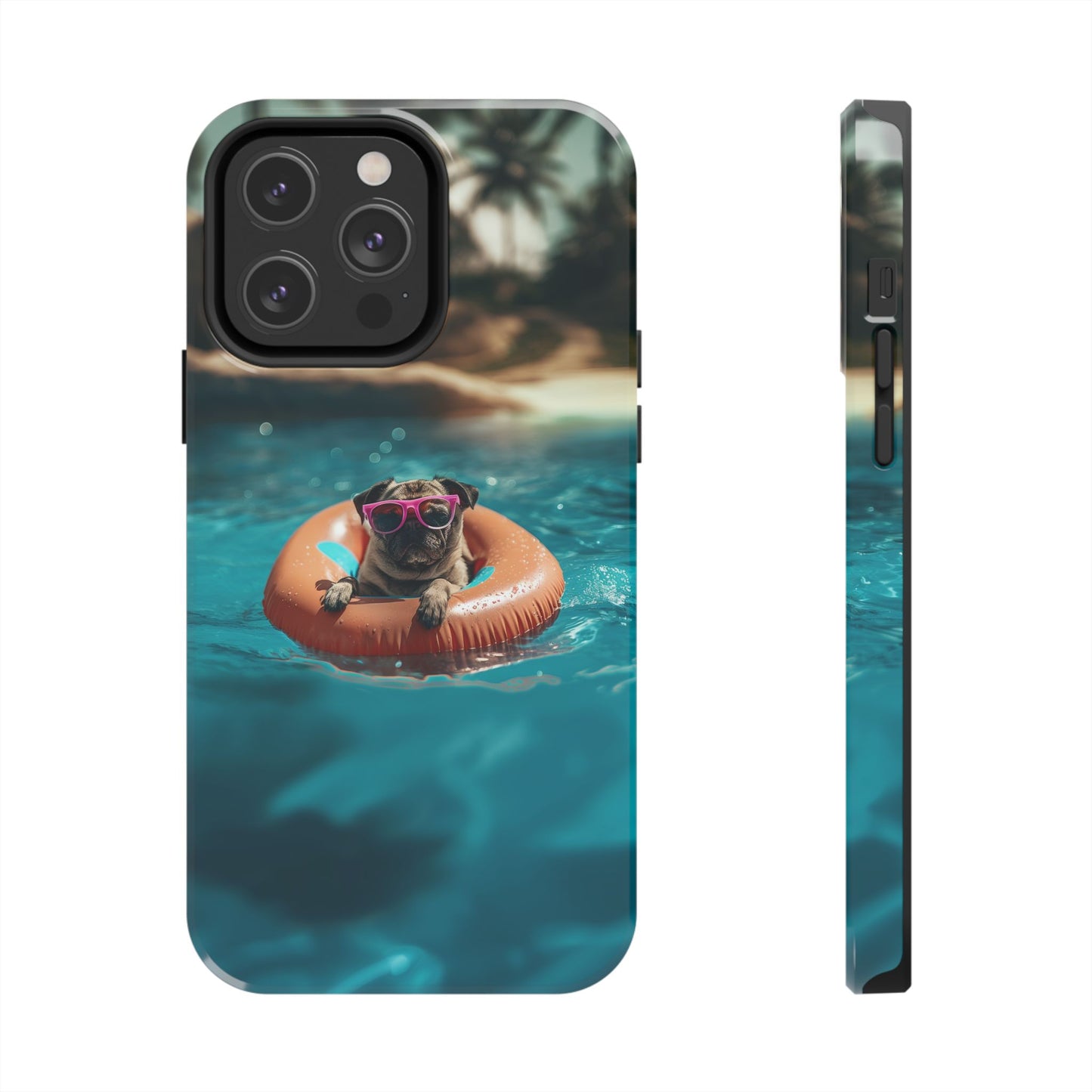 Pug Summer Tough iPhone & Samsung Cases