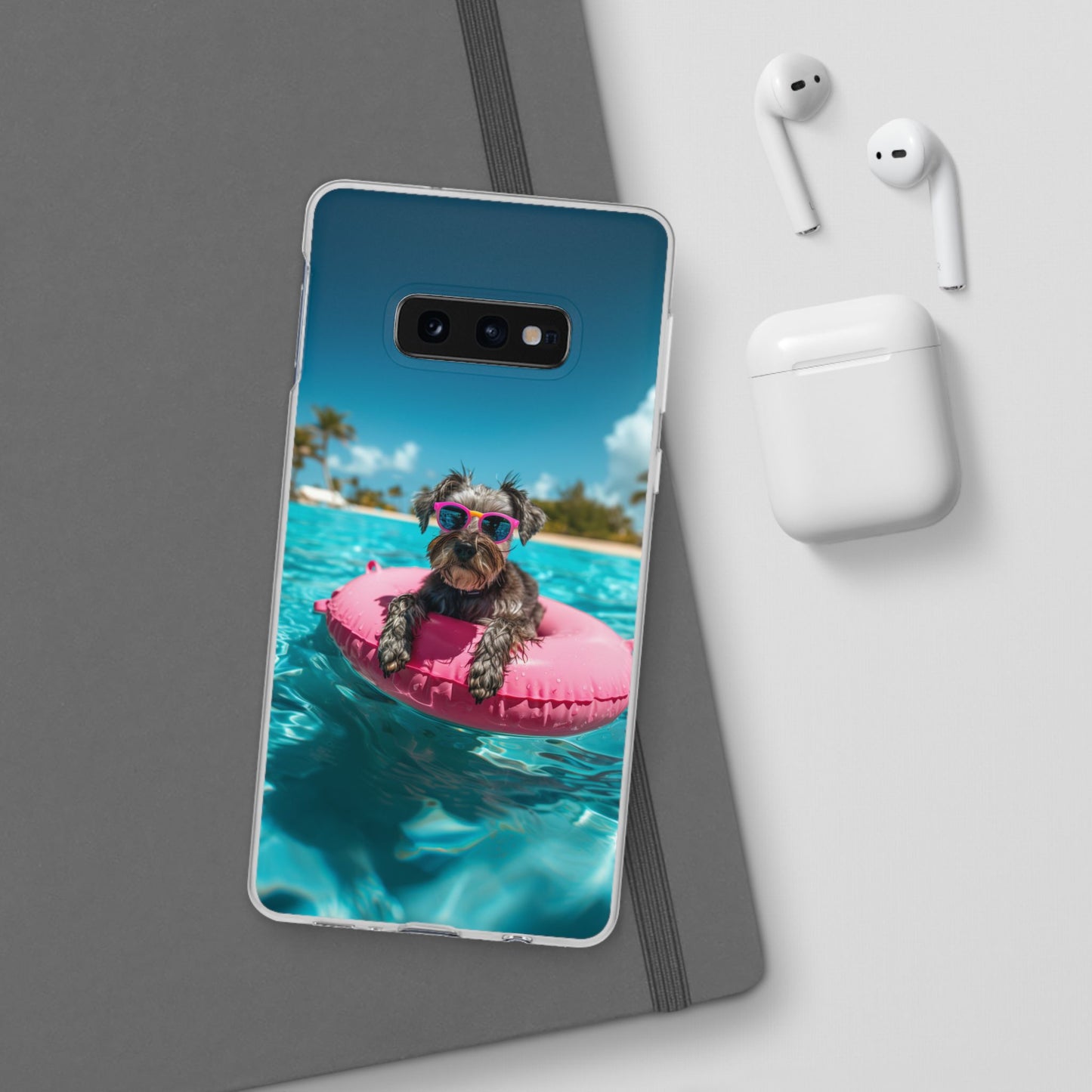 Aruba Schnauzer Summer Beach iPhone & Samsung Flexi Cases