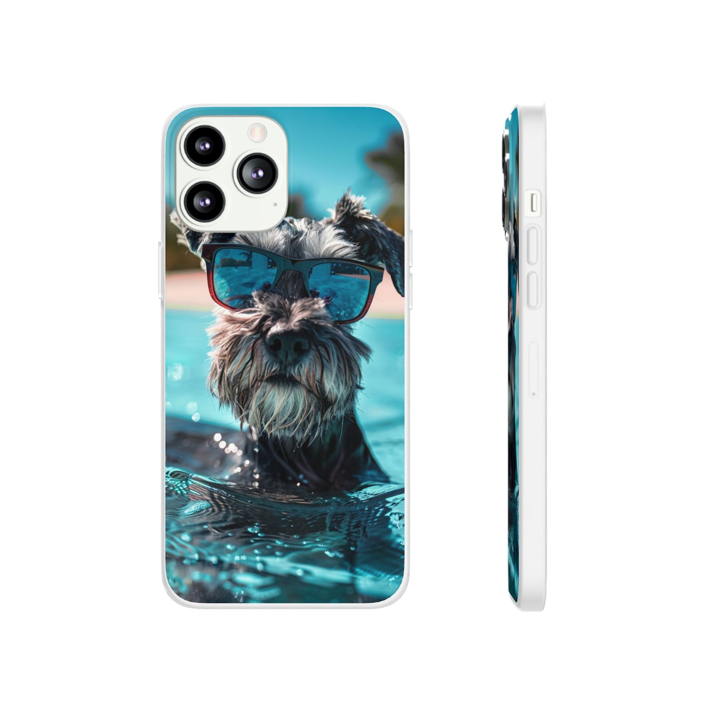 Aruba Schnauzer Option #2 Summer Beach iPhone & Samsung Flexi Cases