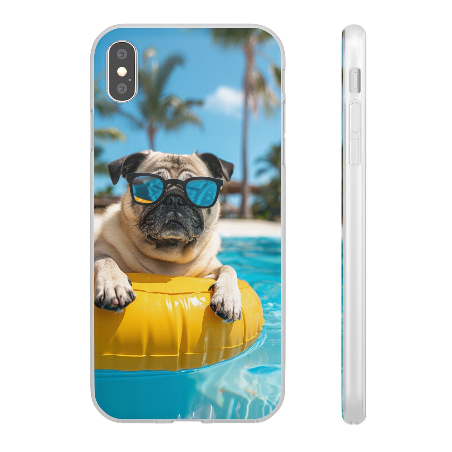 Aruba Pug Summer Option #2 iPhone & Samsung Flexi Cases