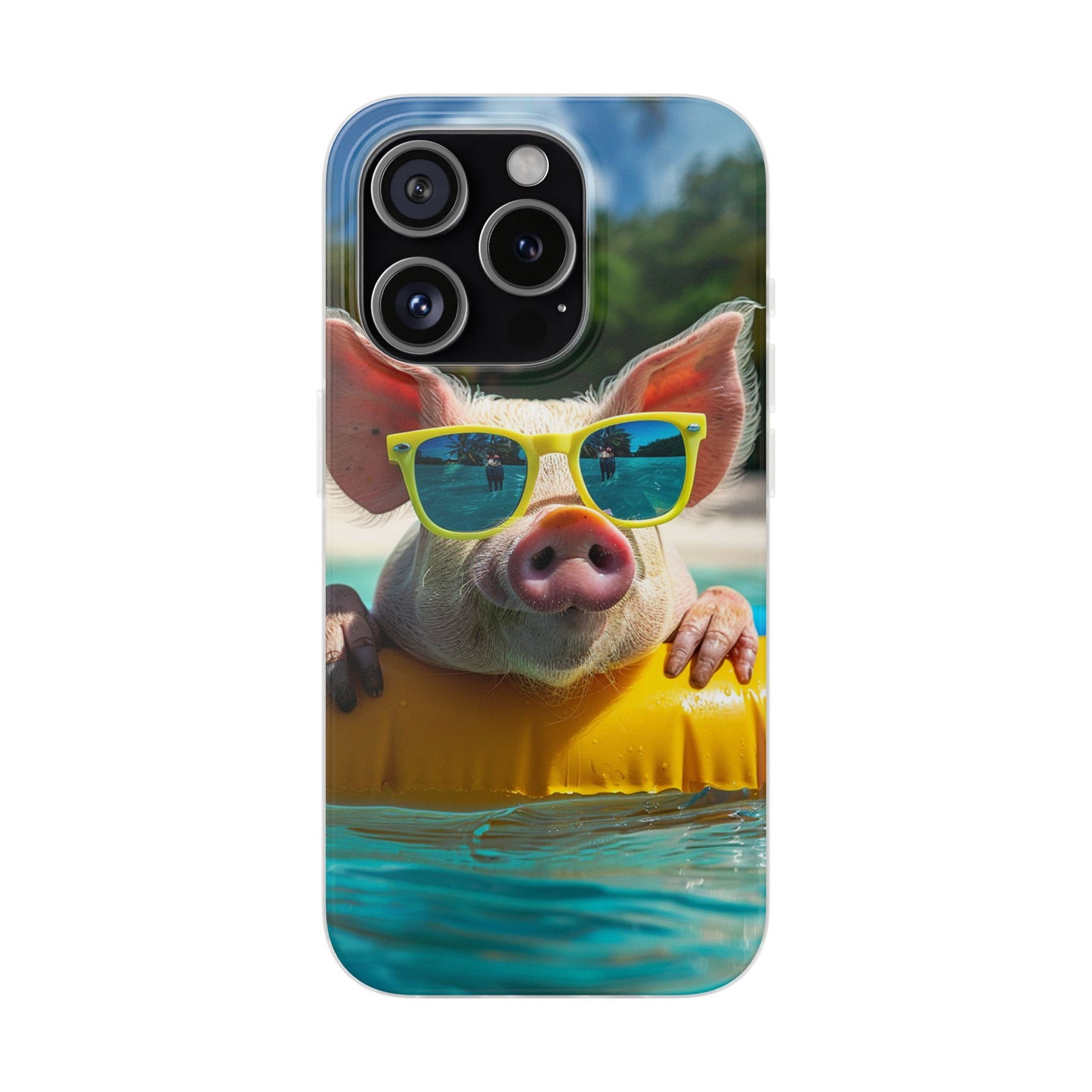 Aruba Summer Beach Pig iPhone & Samsung Flexi Cases