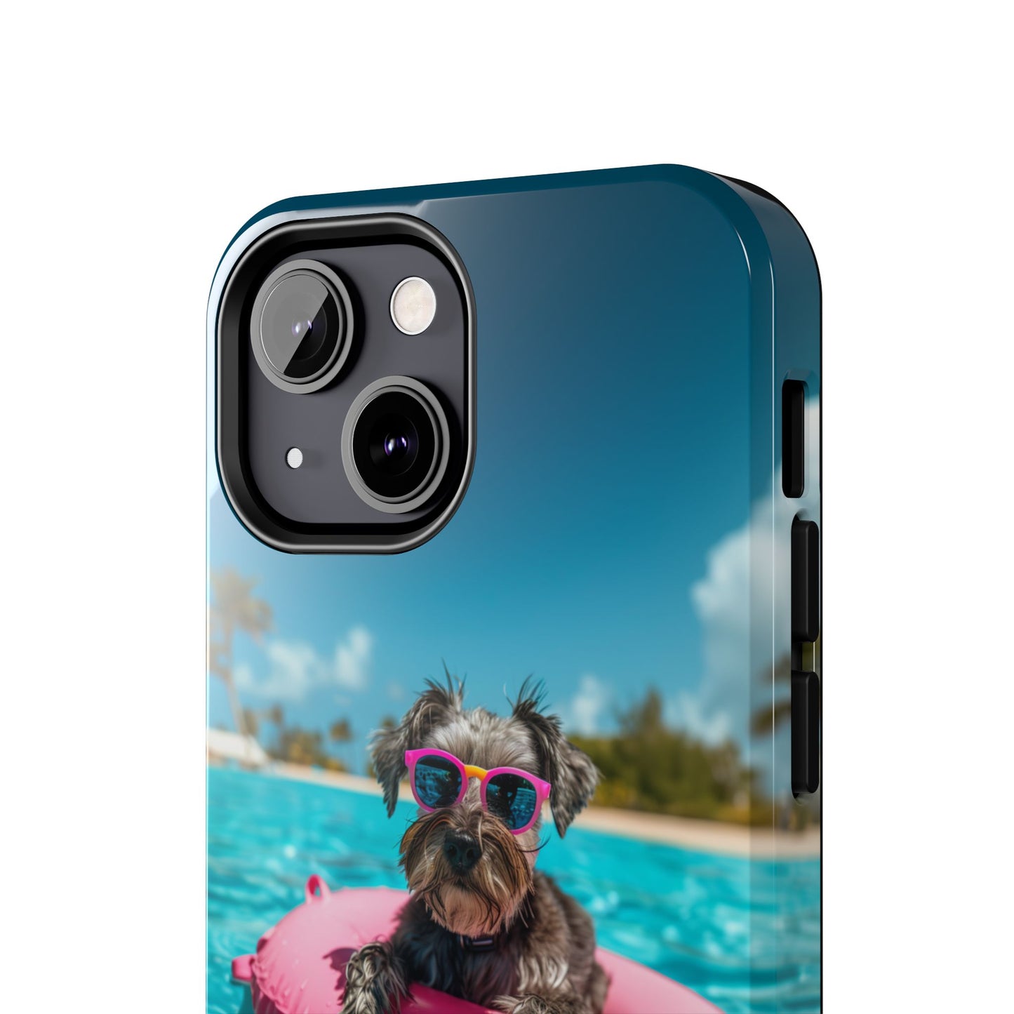 Schnauzer Summer Beach Tough iPhone & Samsung Cases
