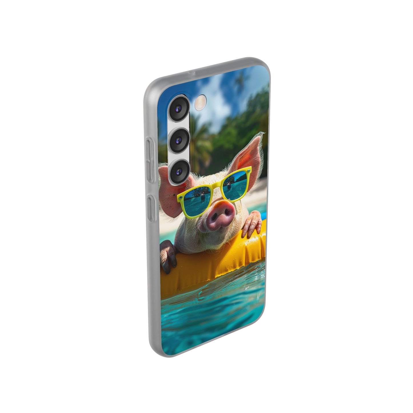 Aruba Summer Beach Pig iPhone & Samsung Flexi Cases