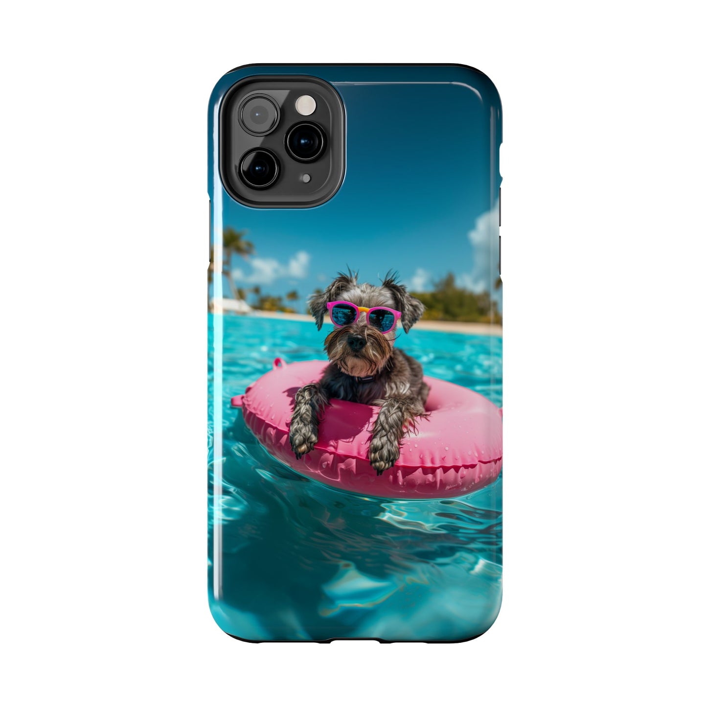 Schnauzer Summer Beach Tough iPhone & Samsung Cases