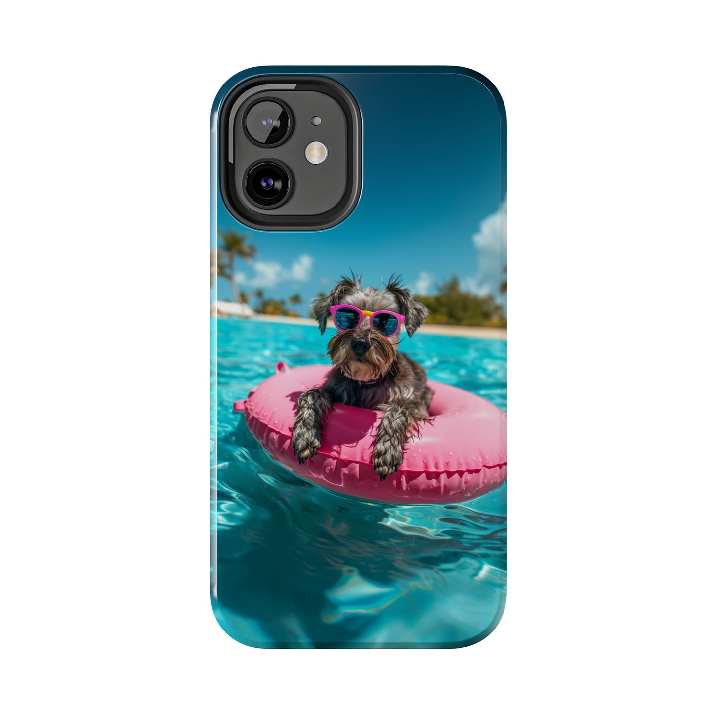 Schnauzer Summer Beach Tough iPhone & Samsung Cases