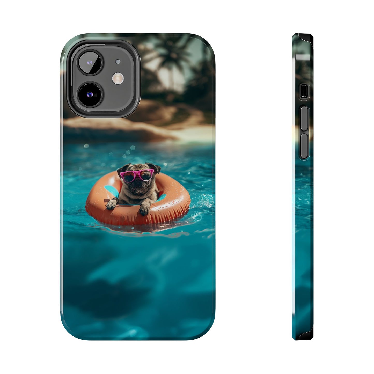 Pug Summer Tough iPhone & Samsung Cases