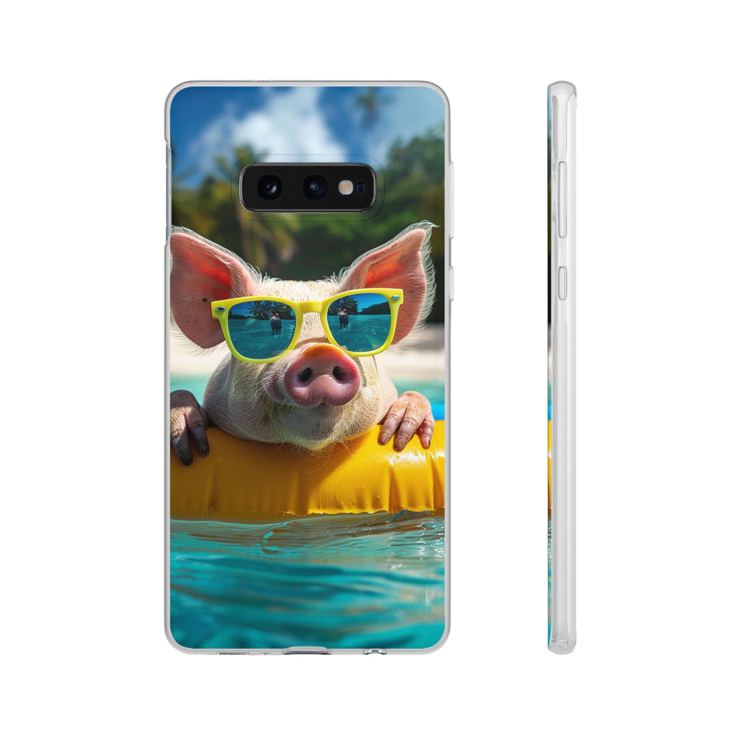 Aruba Summer Beach Pig iPhone & Samsung Flexi Cases