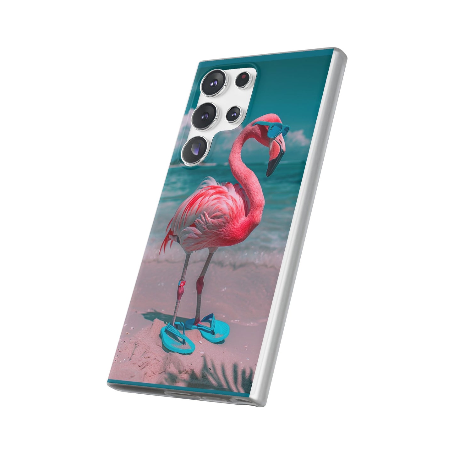 Aruba Beach Flamingo iPhone & Samsung Flexi Cases