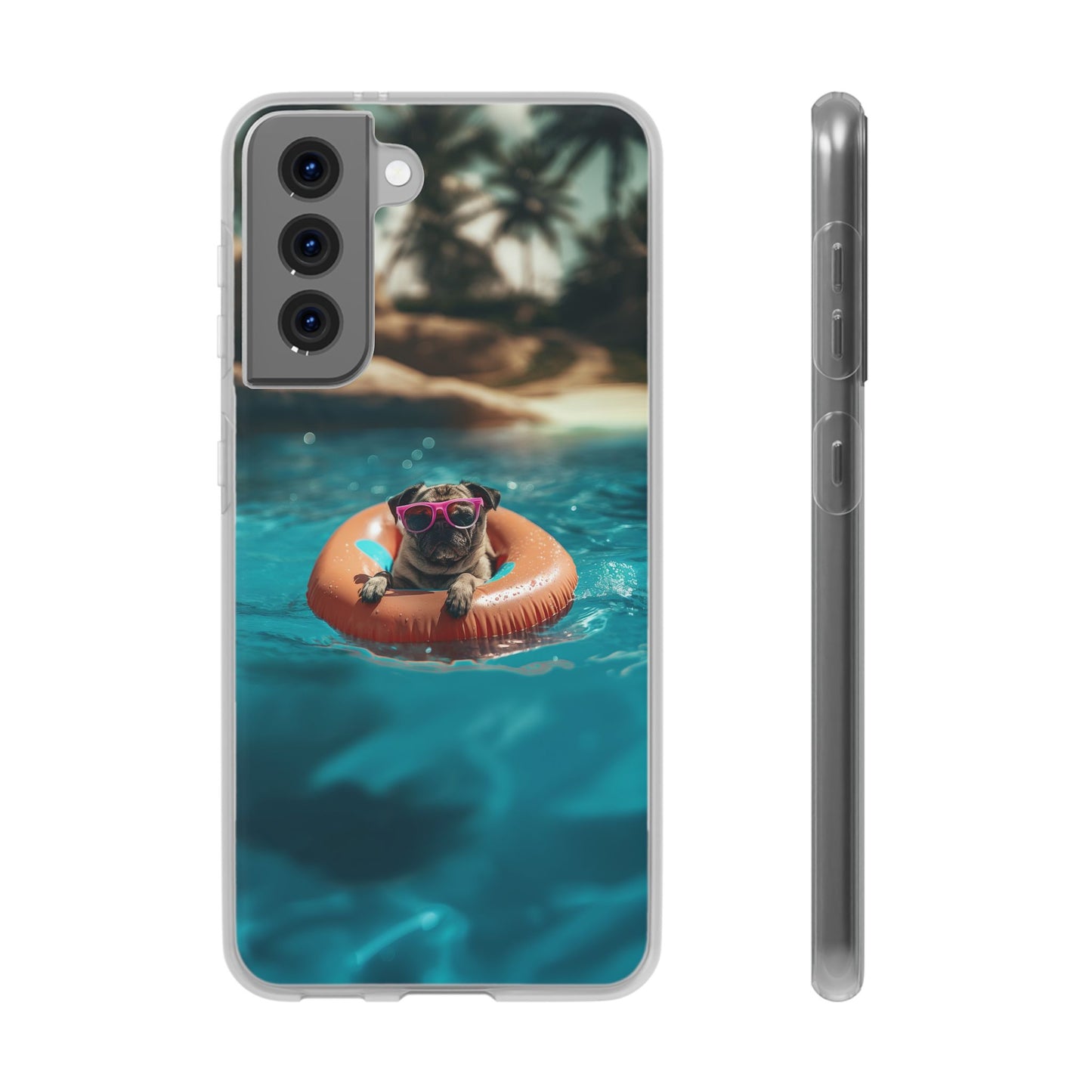 Pug Summer iPhone & Samsung Flexi Cases