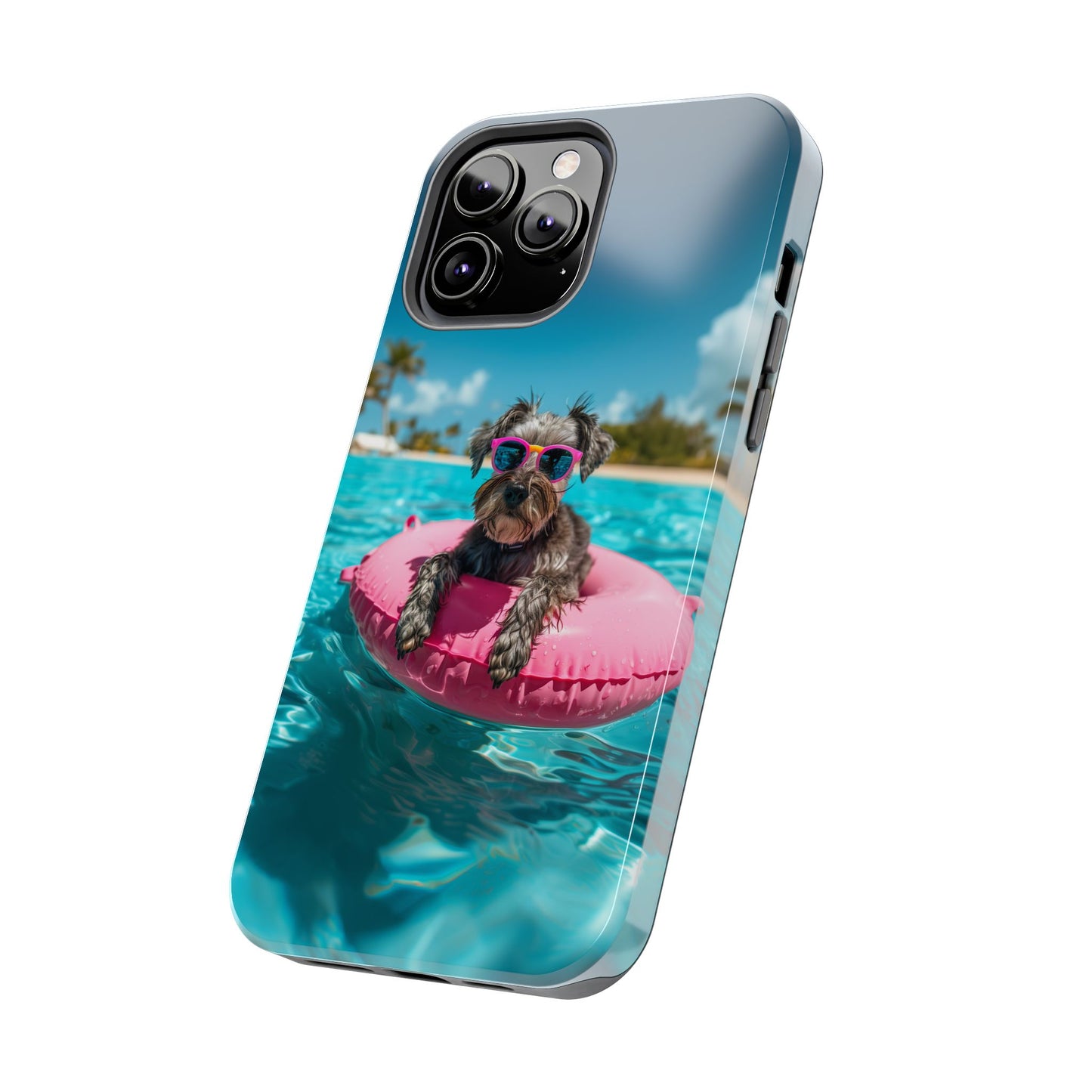 Schnauzer Summer Beach Tough iPhone & Samsung Cases
