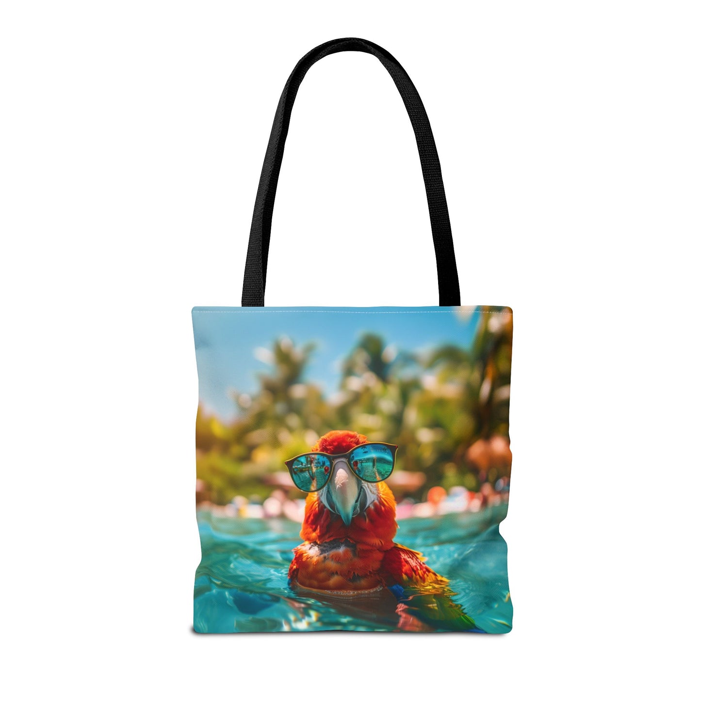 Summer Parrot Beach Tote Bag