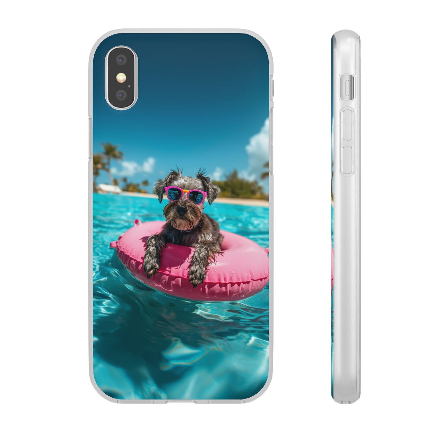 Aruba Schnauzer Summer Beach iPhone & Samsung Flexi Cases
