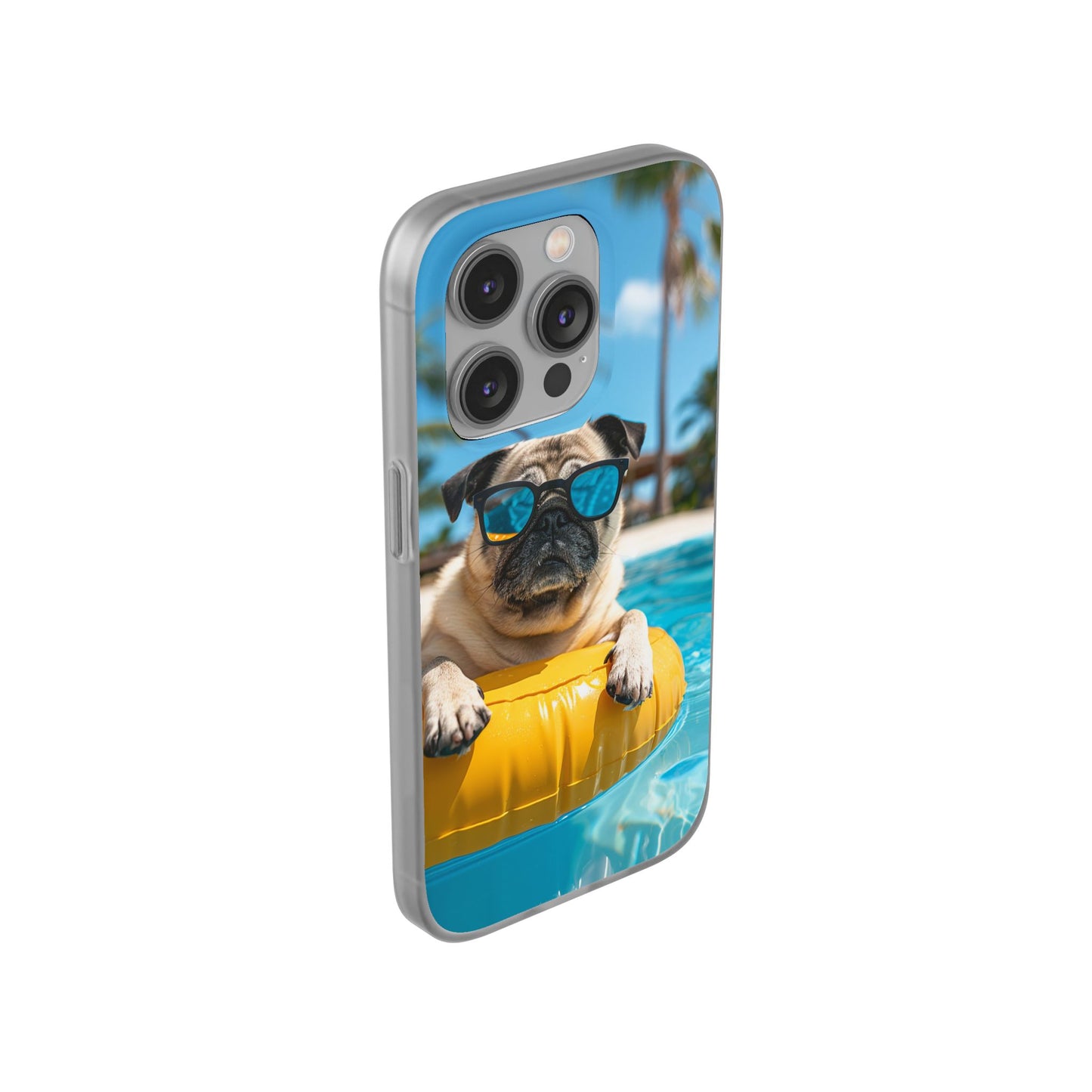 Aruba Pug Summer Option #2 iPhone & Samsung Flexi Cases