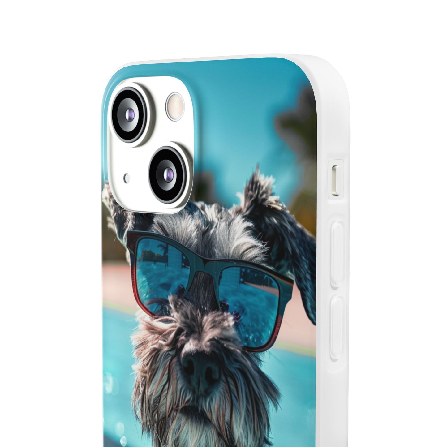 Aruba Schnauzer Option #2 Summer Beach iPhone & Samsung Flexi Cases
