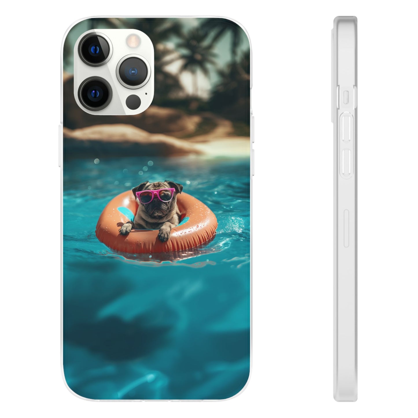 Pug Summer iPhone & Samsung Flexi Cases