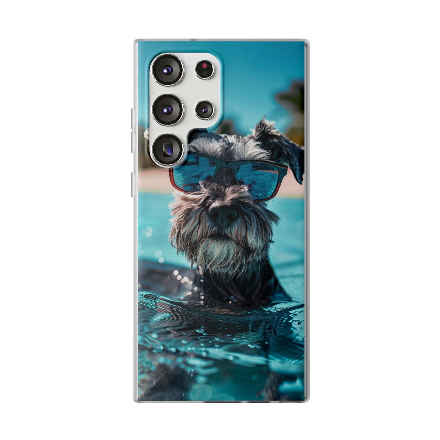 Aruba Schnauzer Option #2 Summer Beach iPhone & Samsung Flexi Cases