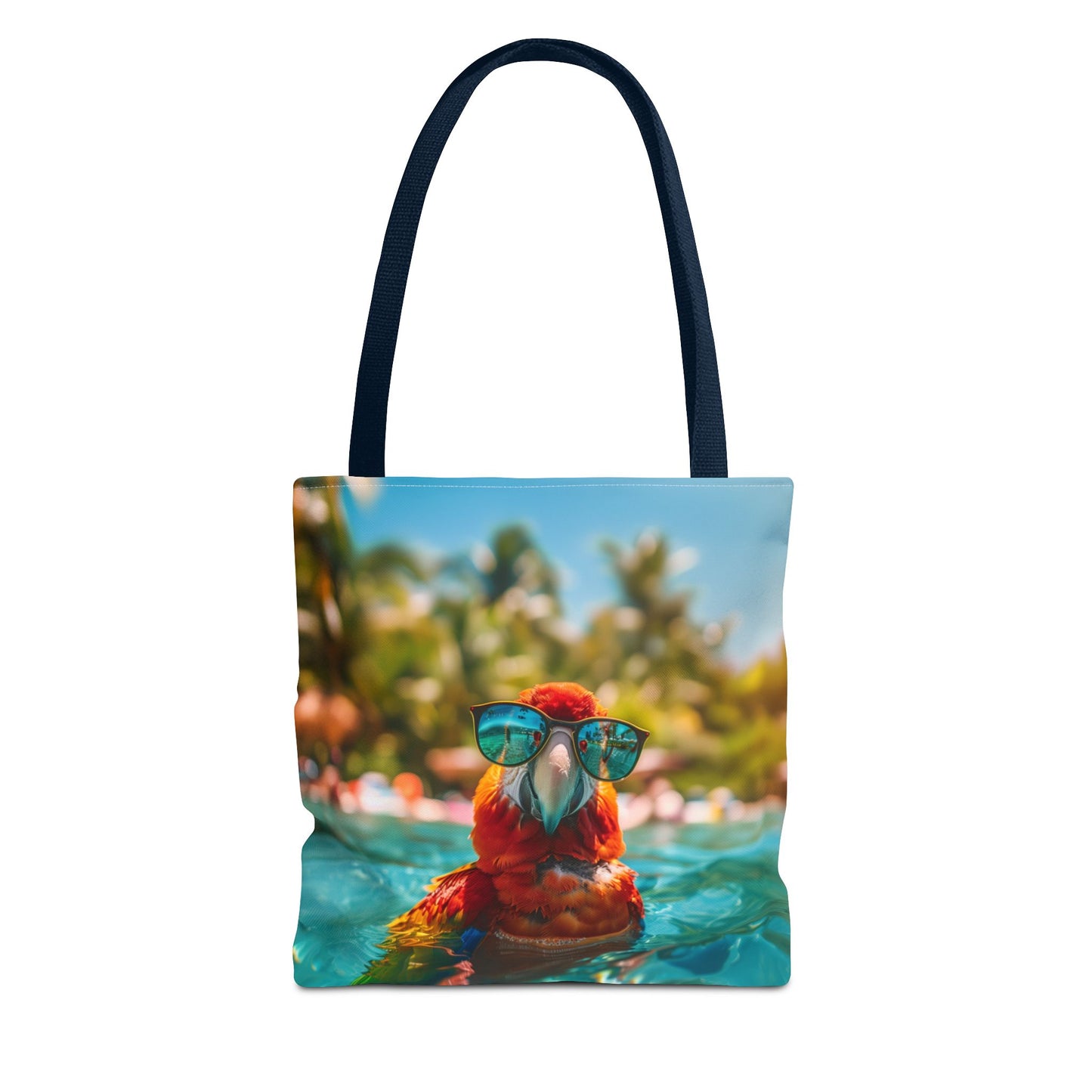 Summer Parrot Beach Tote Bag