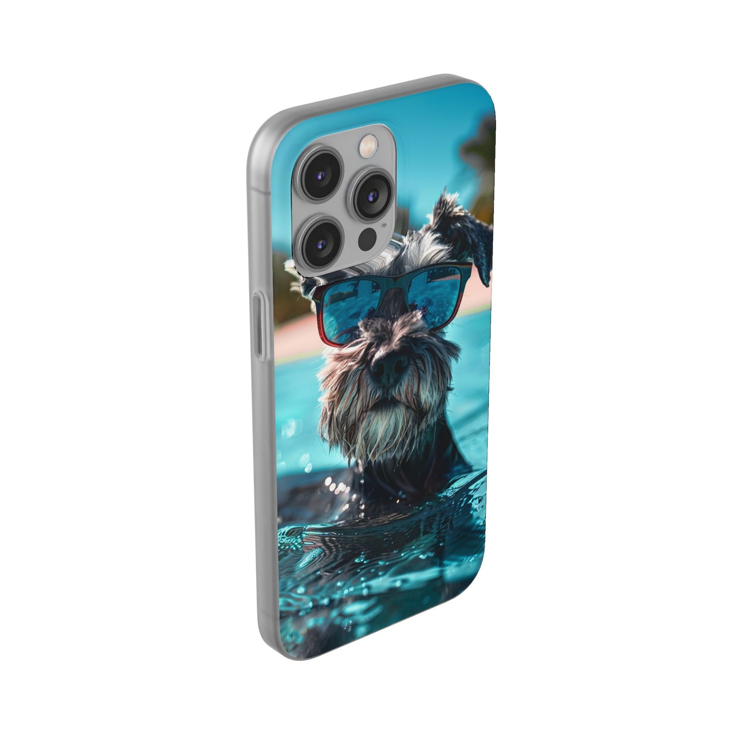 Aruba Schnauzer Option #2 Summer Beach iPhone & Samsung Flexi Cases