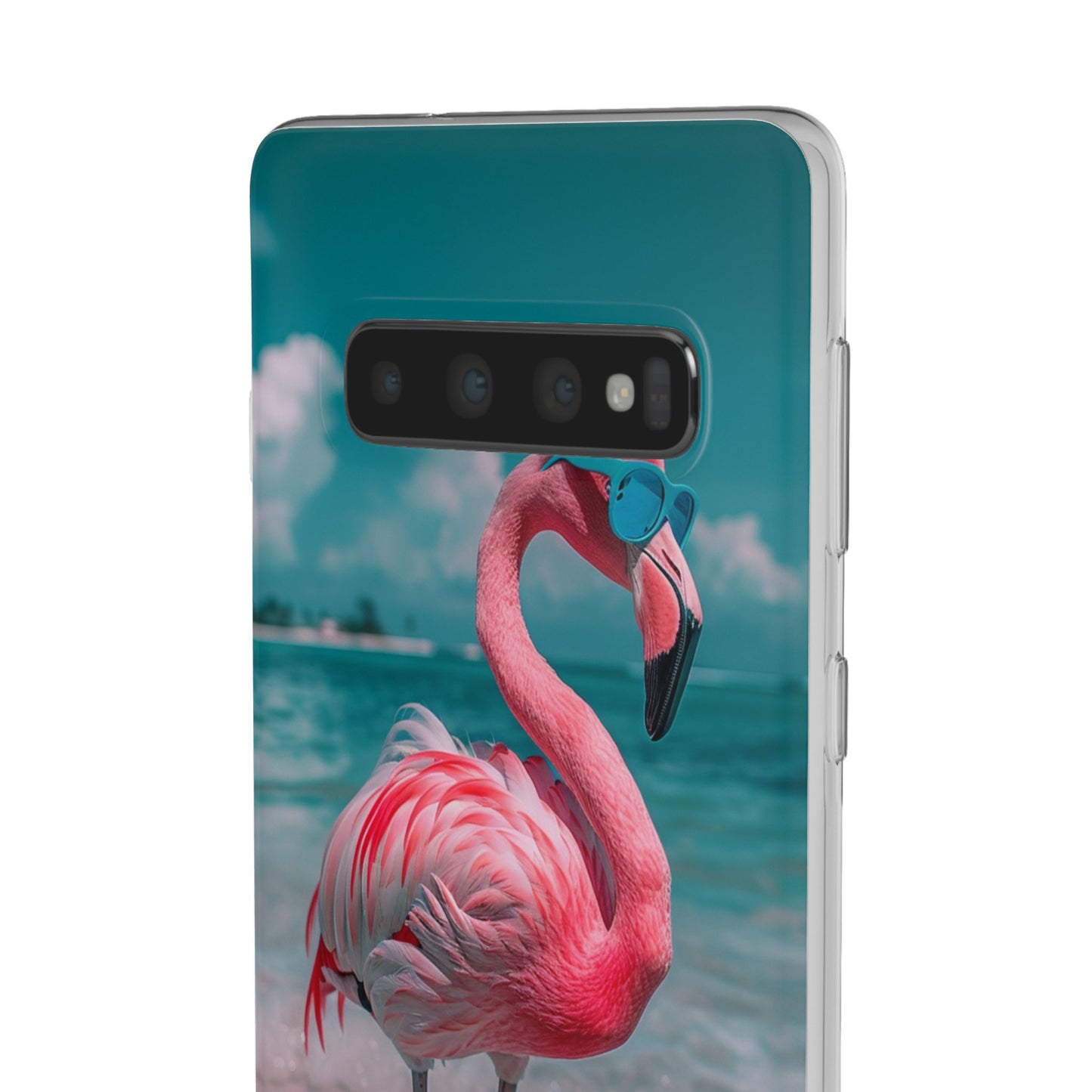 Aruba Beach Flamingo iPhone & Samsung Flexi Cases