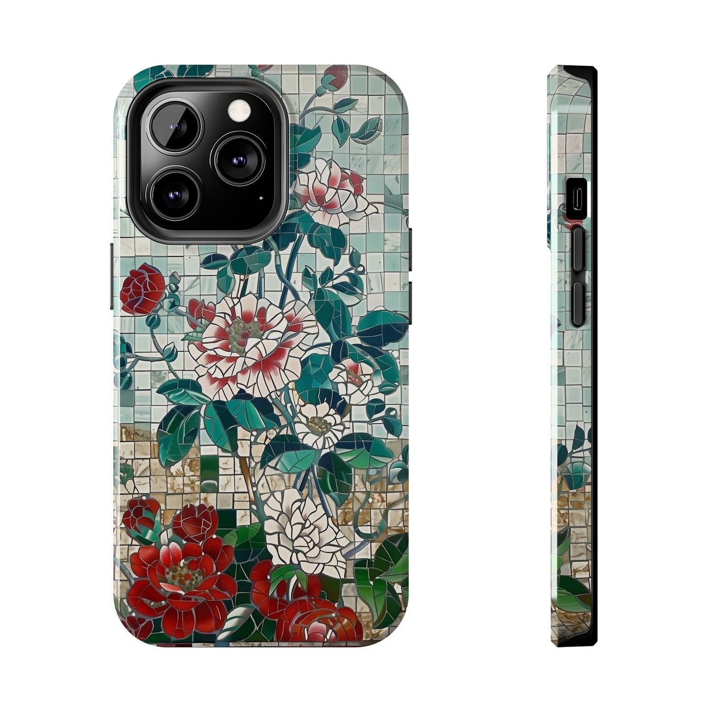 Floral Tiles Summer Tough iPhone & Samsung Cases