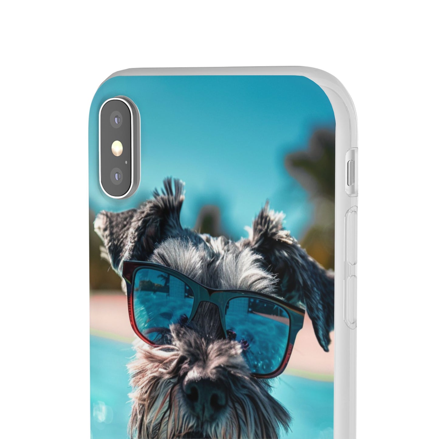 Aruba Schnauzer Option #2 Summer Beach iPhone & Samsung Flexi Cases