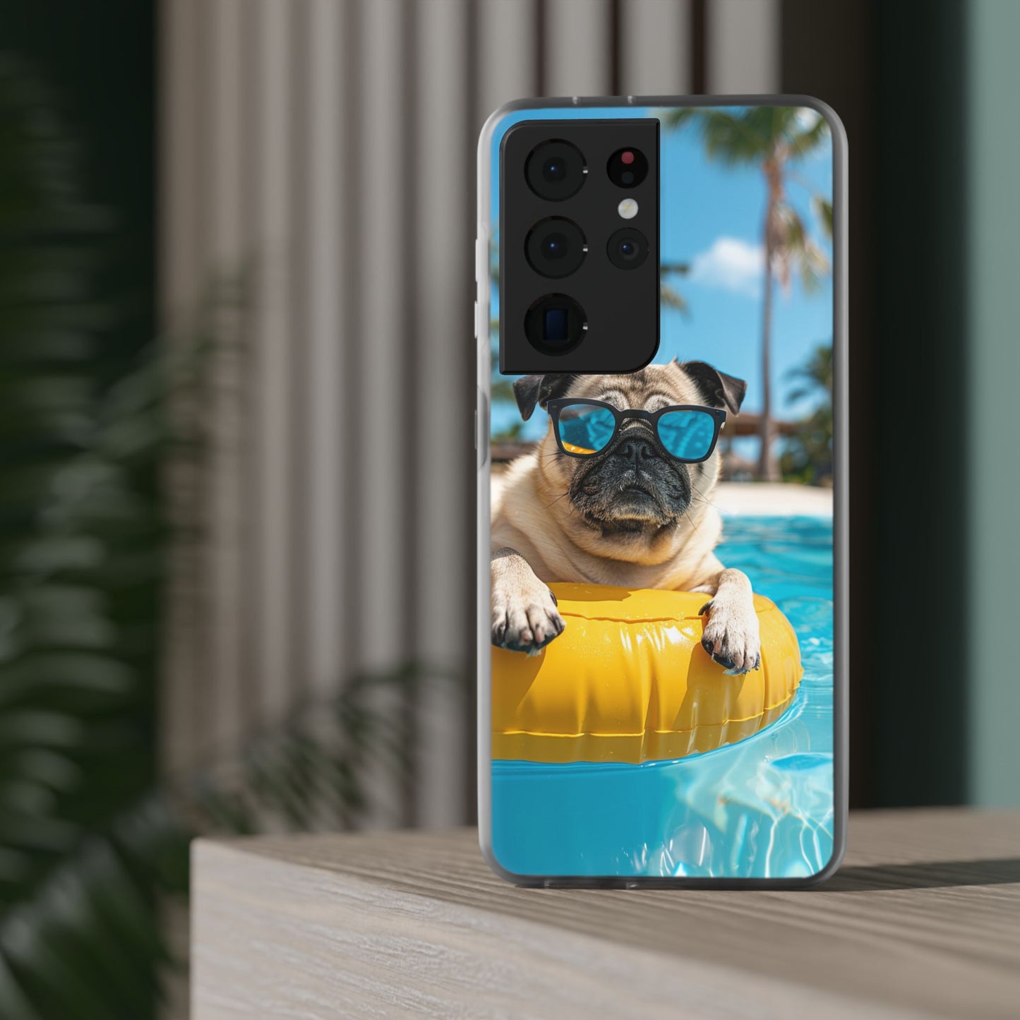 Aruba Pug Summer Option #2 iPhone & Samsung Flexi Cases