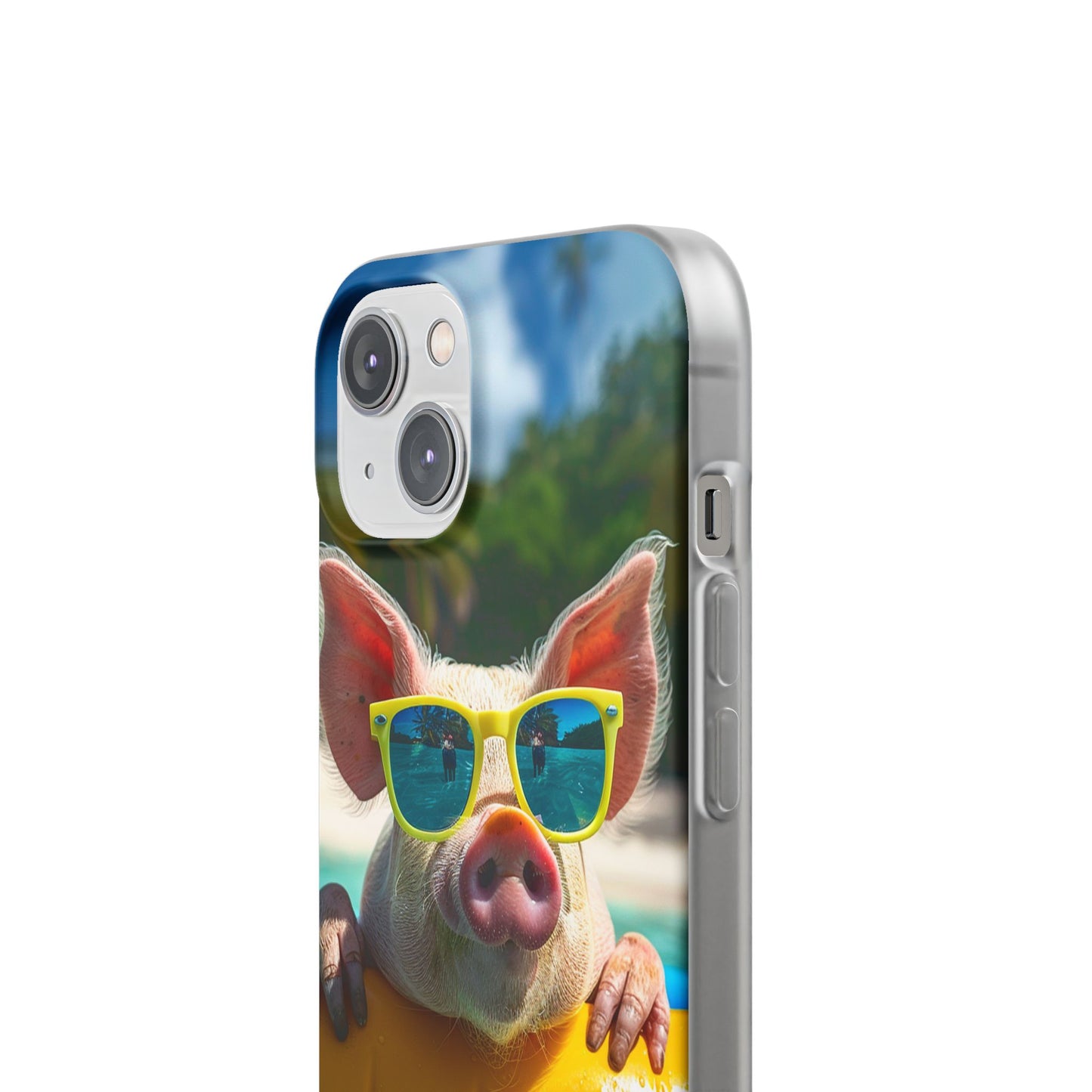Aruba Summer Beach Pig iPhone & Samsung Flexi Cases