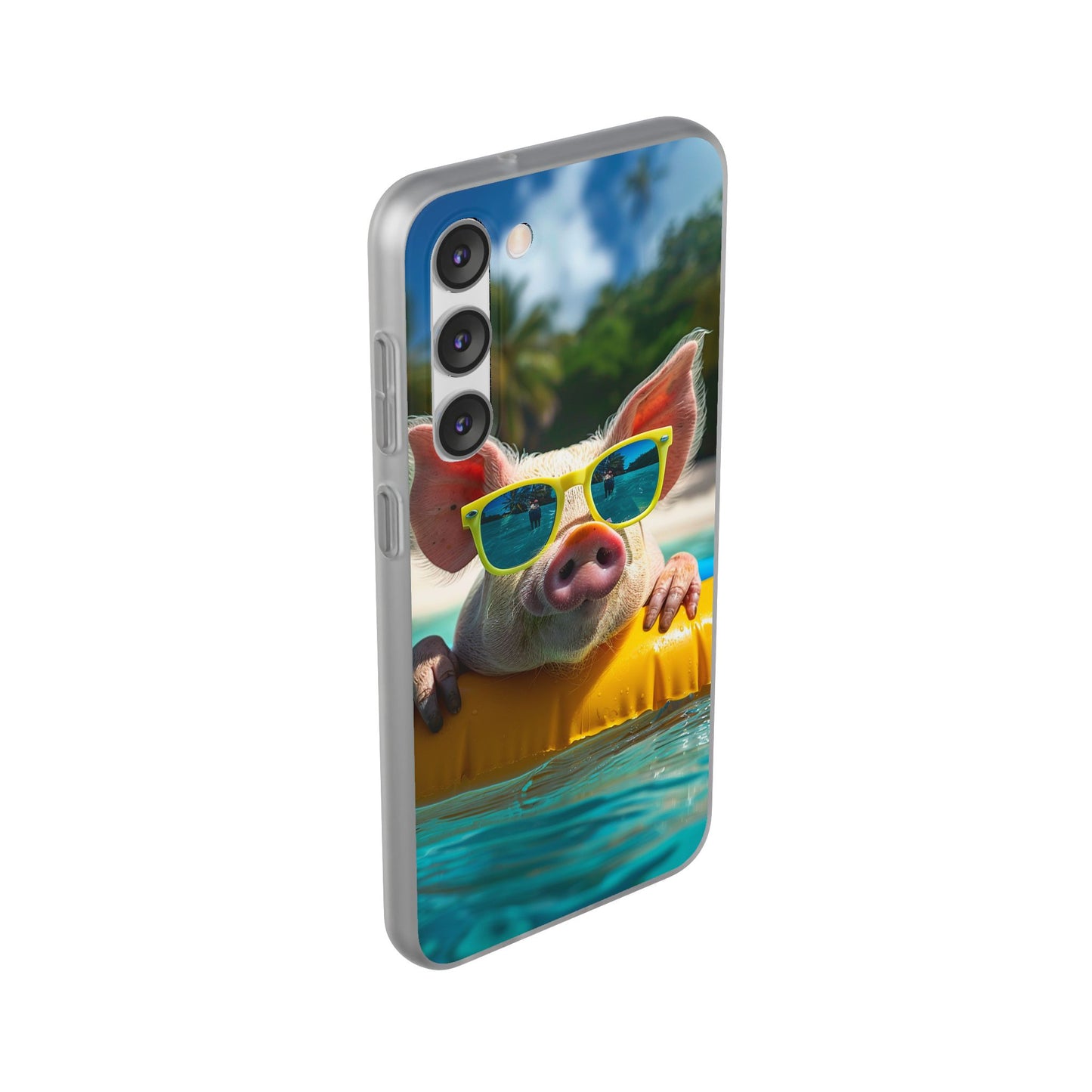 Aruba Summer Beach Pig iPhone & Samsung Flexi Cases