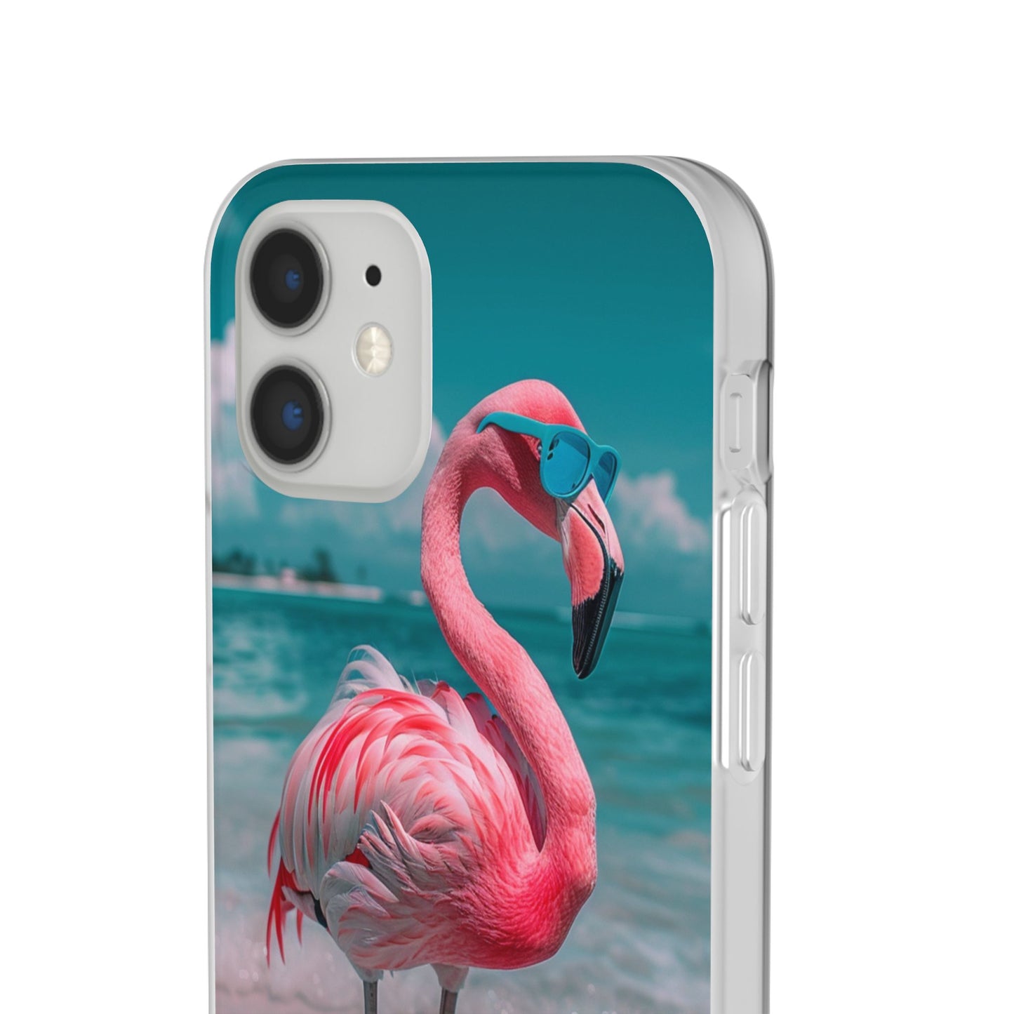 Aruba Beach Flamingo iPhone & Samsung Flexi Cases