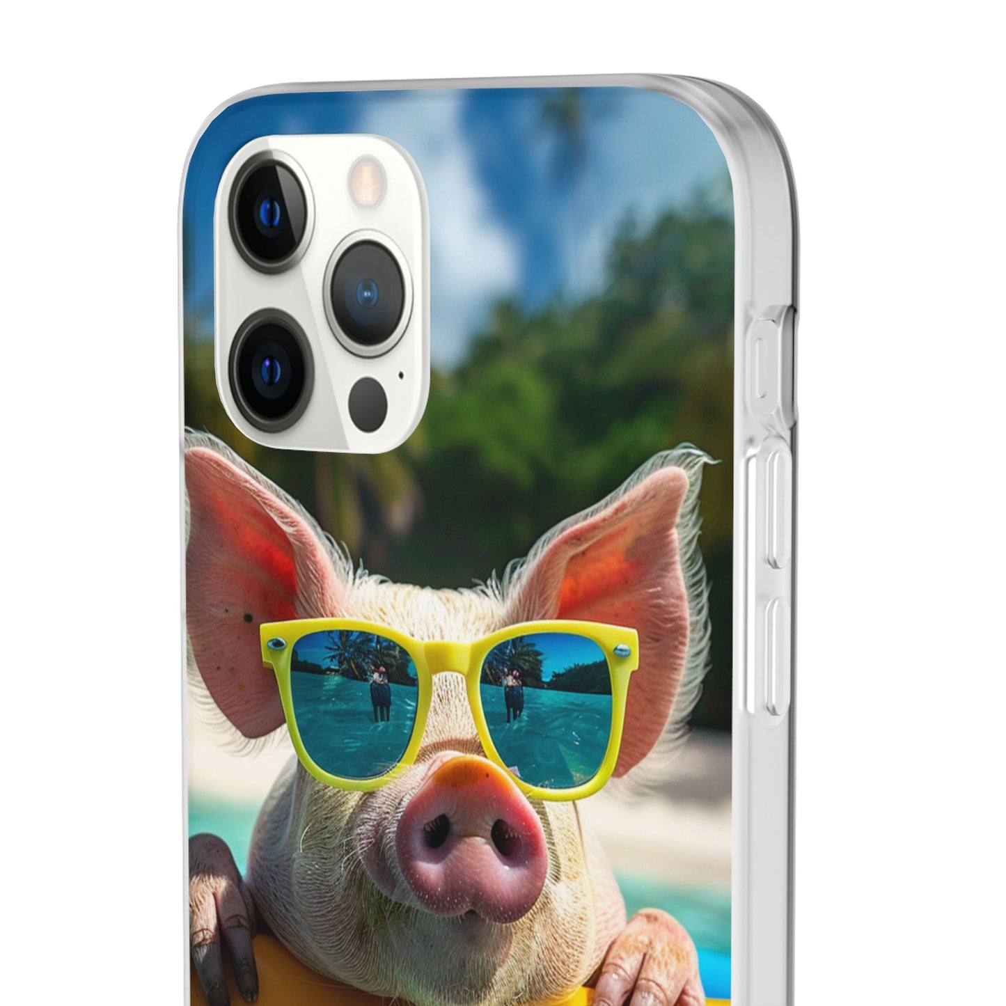 Aruba Summer Beach Pig iPhone & Samsung Flexi Cases