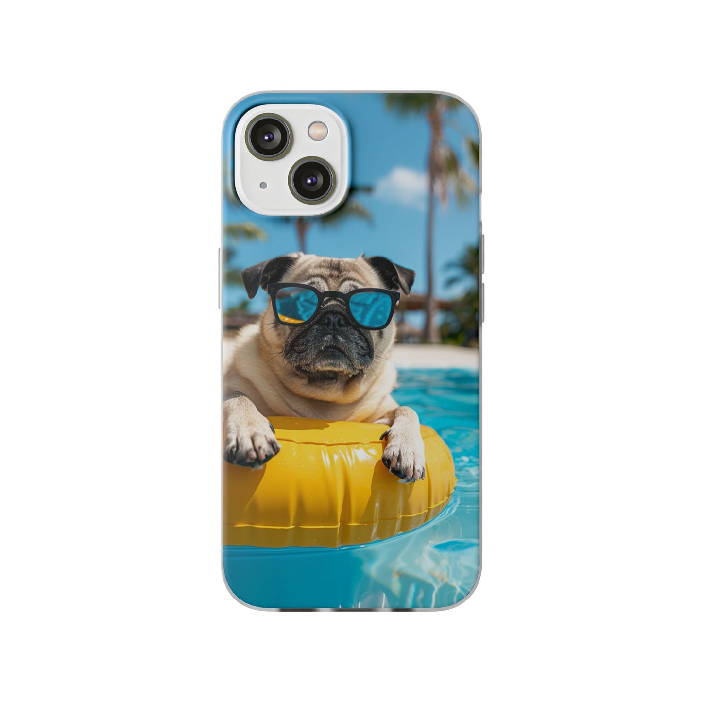 Aruba Pug Summer Option #2 iPhone & Samsung Flexi Cases