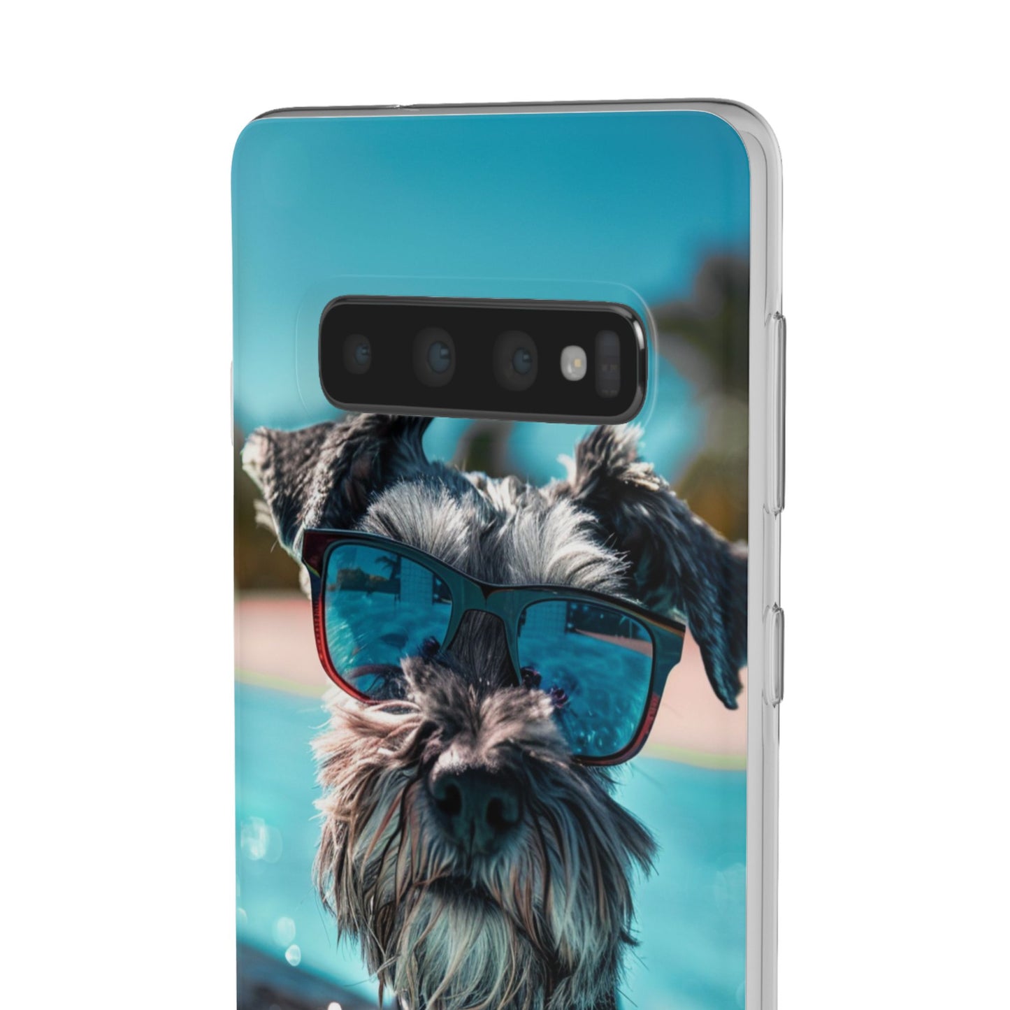 Aruba Schnauzer Option #2 Summer Beach iPhone & Samsung Flexi Cases