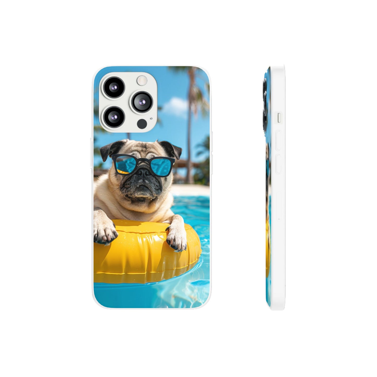 Aruba Pug Summer Option #2 iPhone & Samsung Flexi Cases