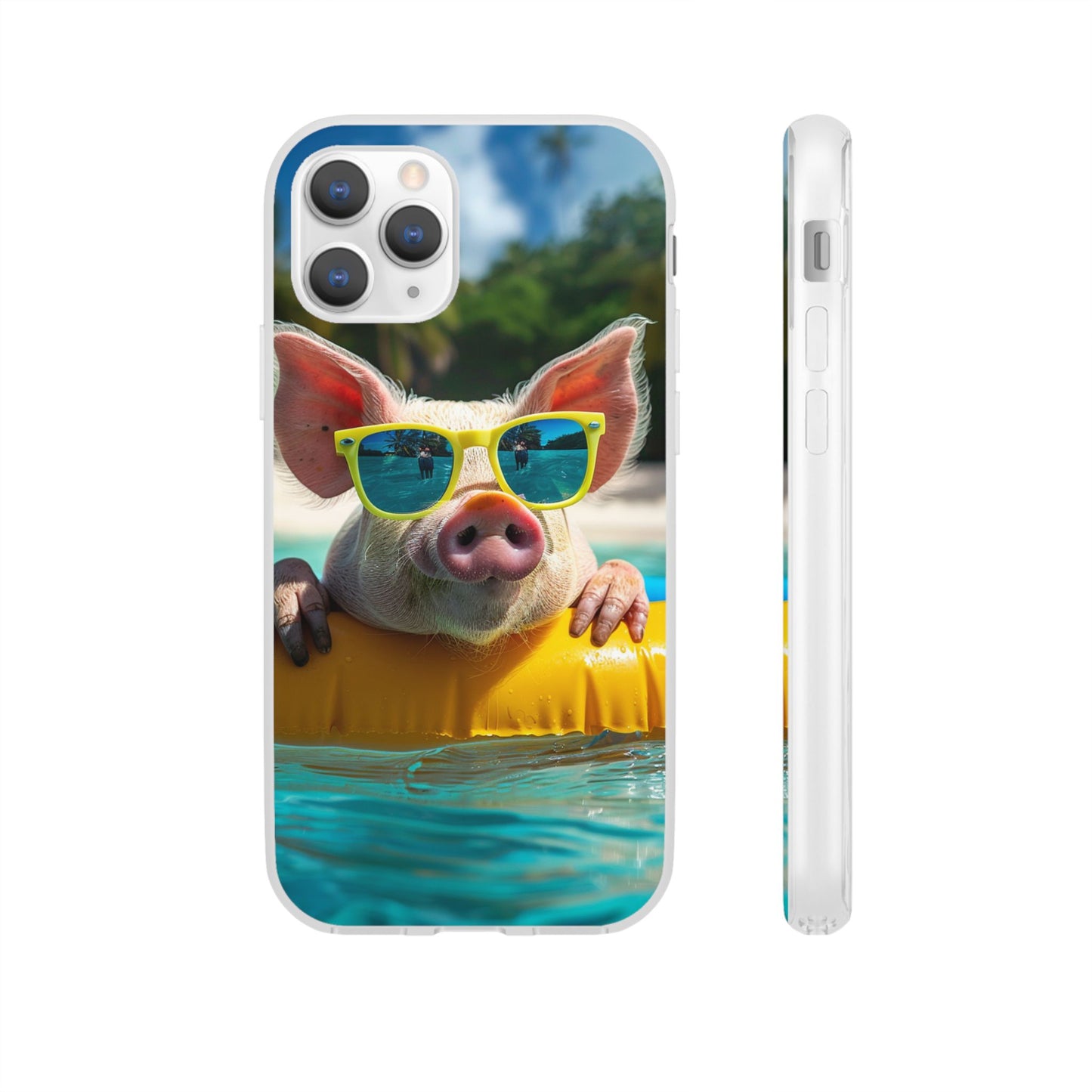 Aruba Summer Beach Pig iPhone & Samsung Flexi Cases