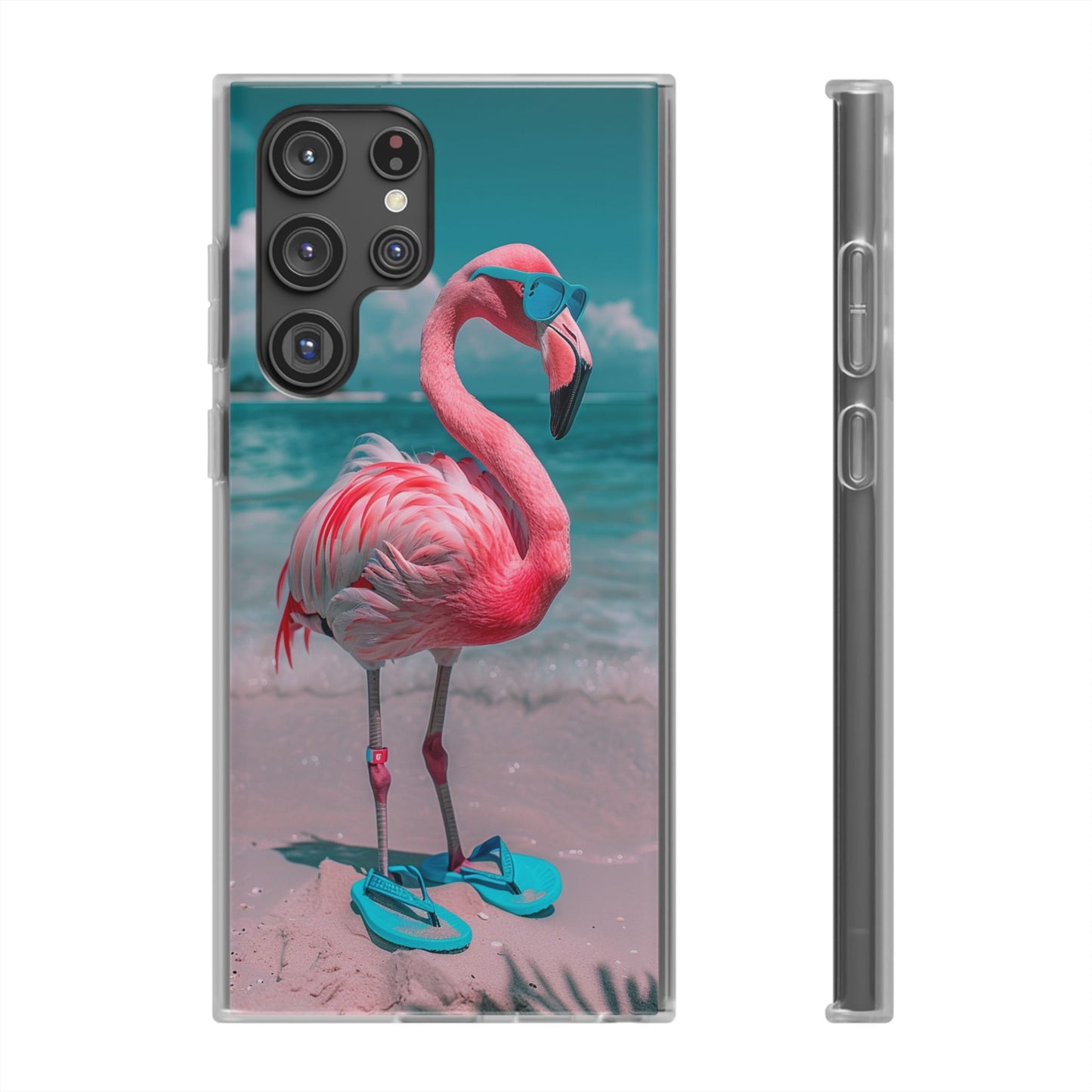 Aruba Beach Flamingo iPhone & Samsung Flexi Cases