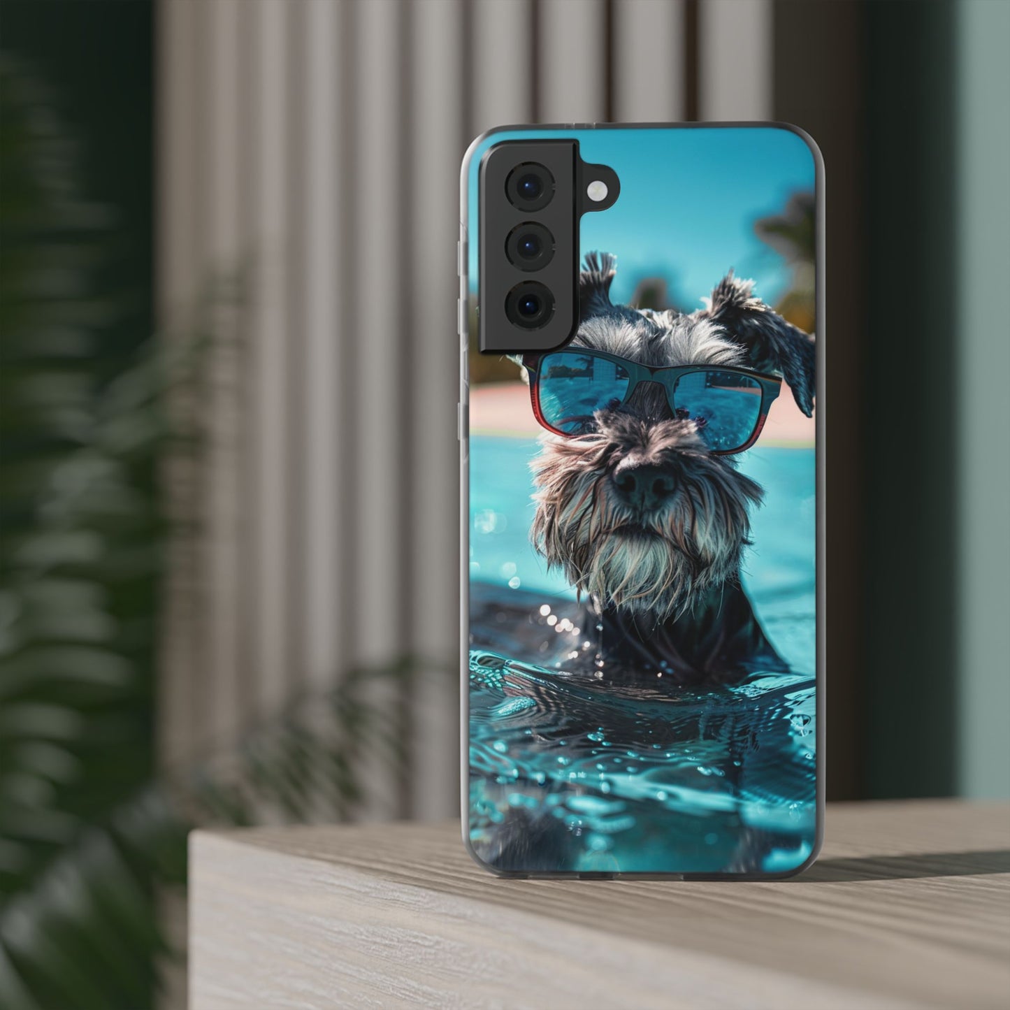 Aruba Schnauzer Option #2 Summer Beach iPhone & Samsung Flexi Cases