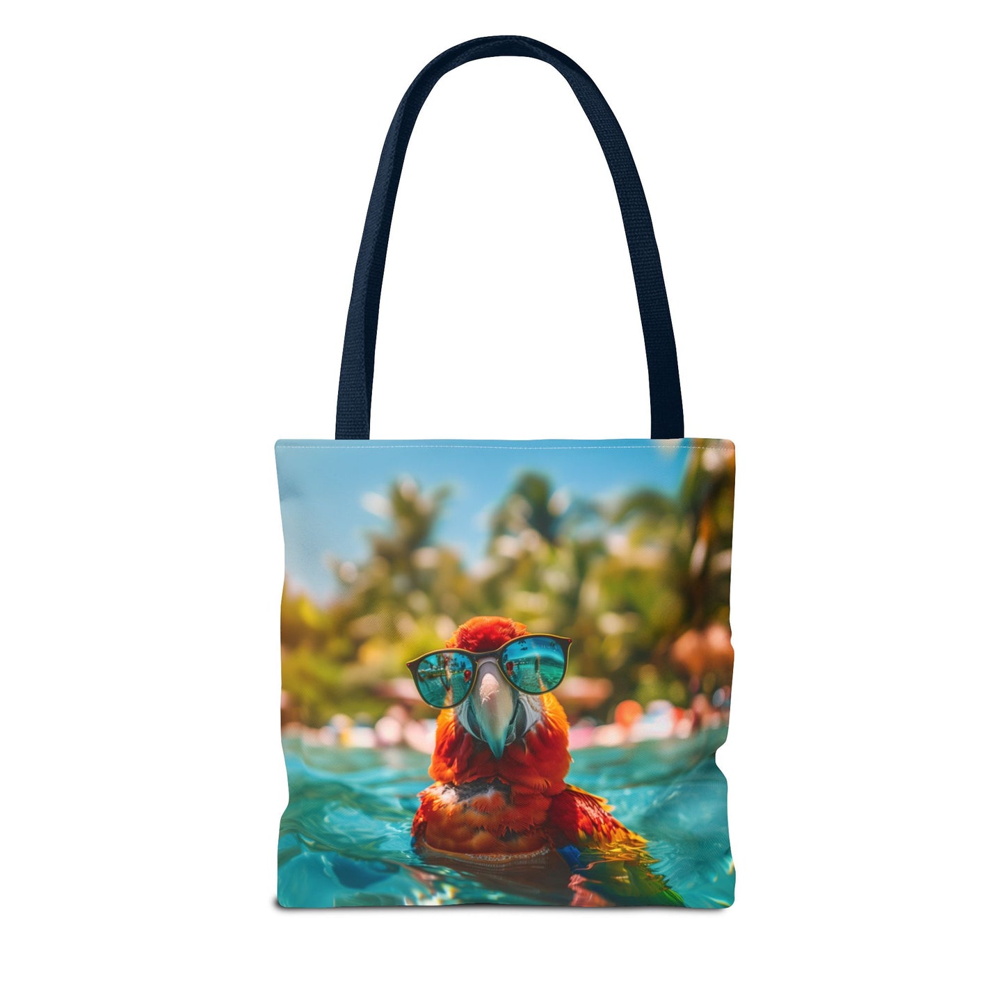 Summer Parrot Beach Tote Bag