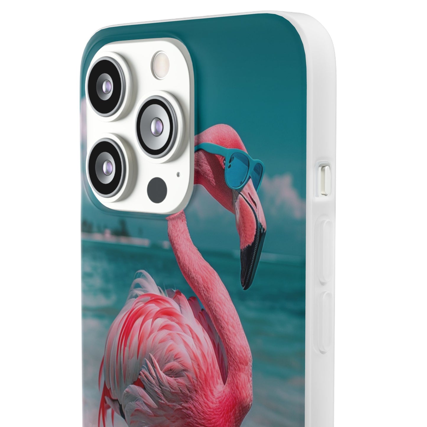 Aruba Beach Flamingo iPhone & Samsung Flexi Cases