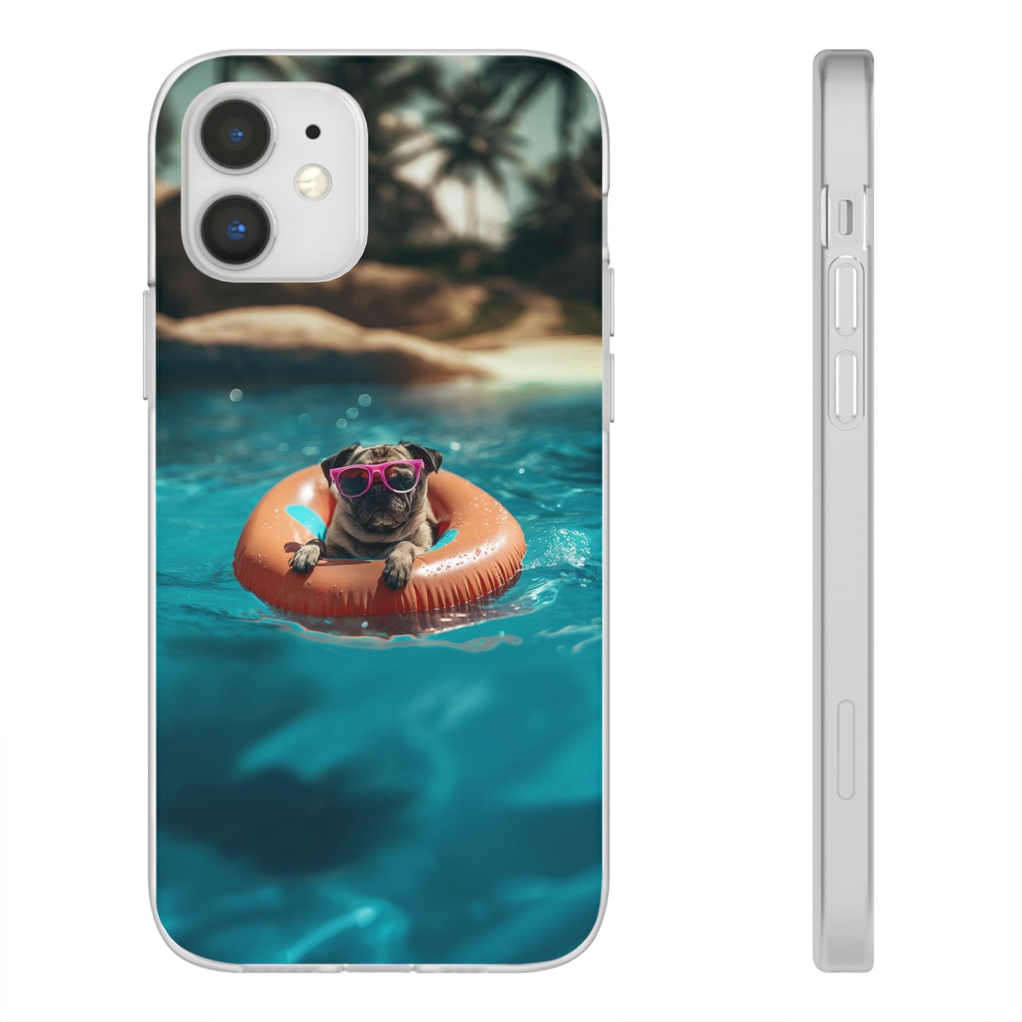 Pug Summer iPhone & Samsung Flexi Cases