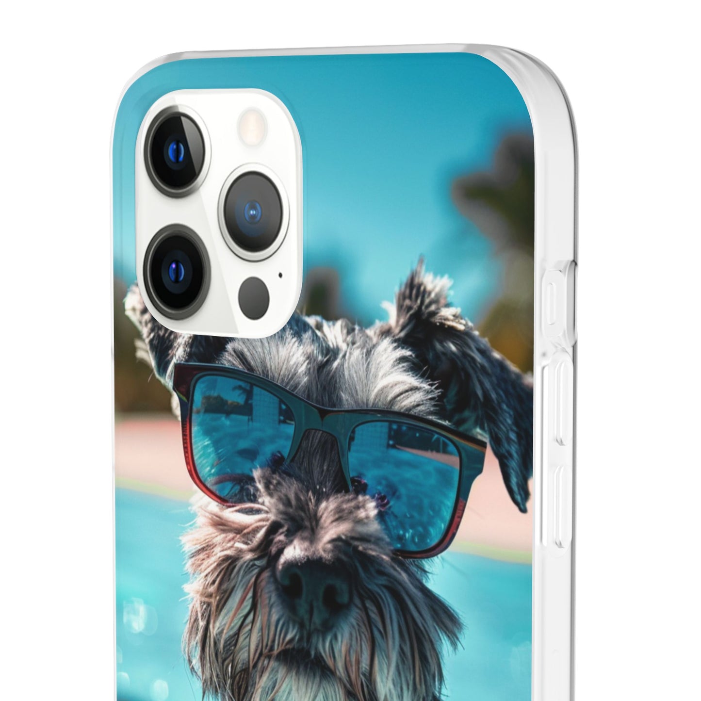 Aruba Schnauzer Option #2 Summer Beach iPhone & Samsung Flexi Cases