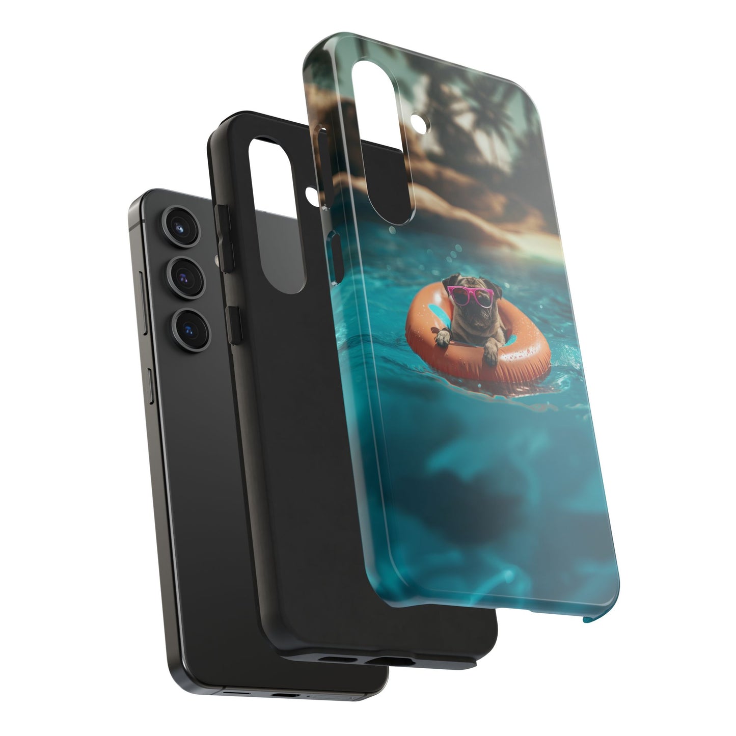 Pug Summer Tough iPhone & Samsung Cases